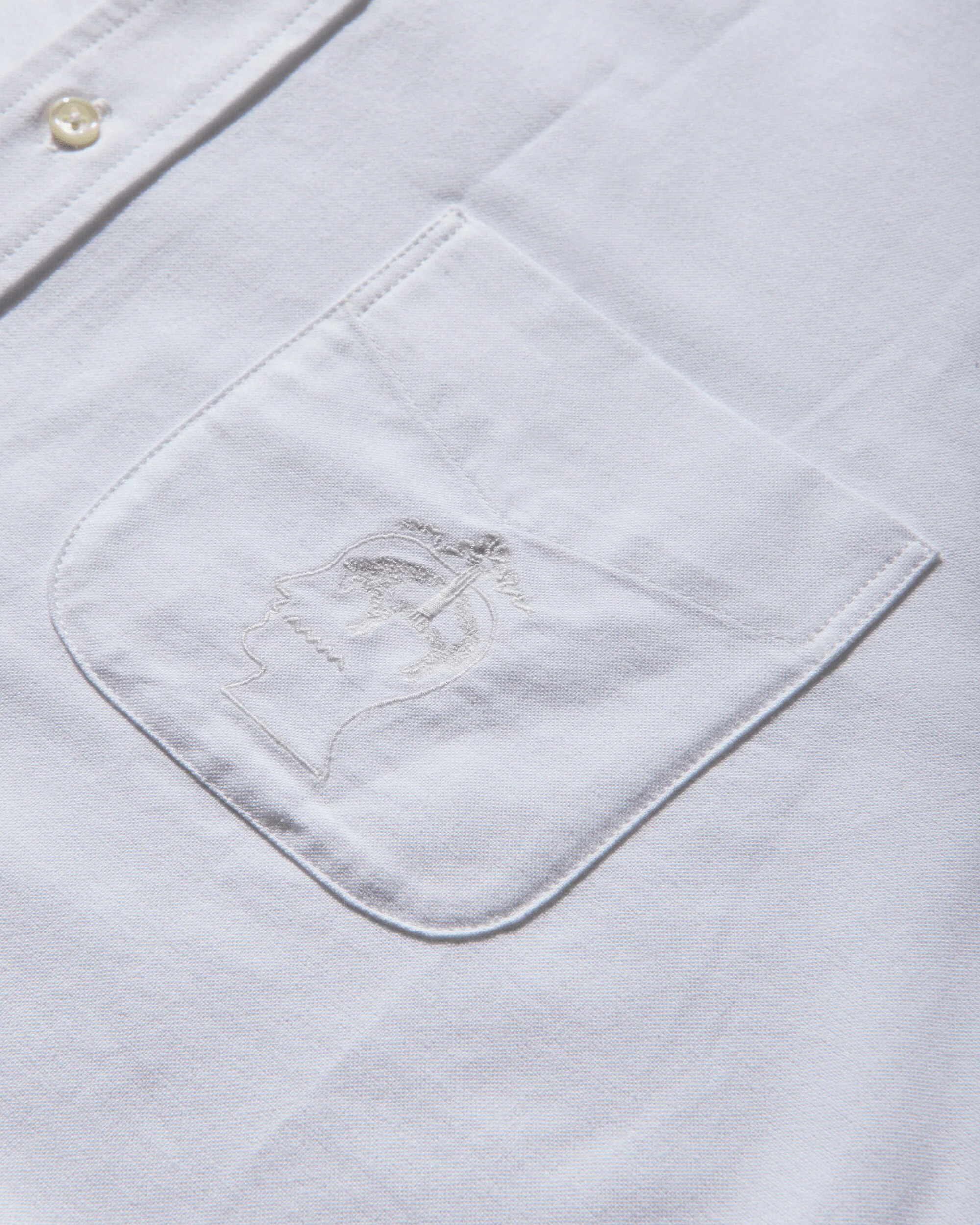 Men's Brooks Brothers Selvedge Oxford Button Up Shirt White - Image 4