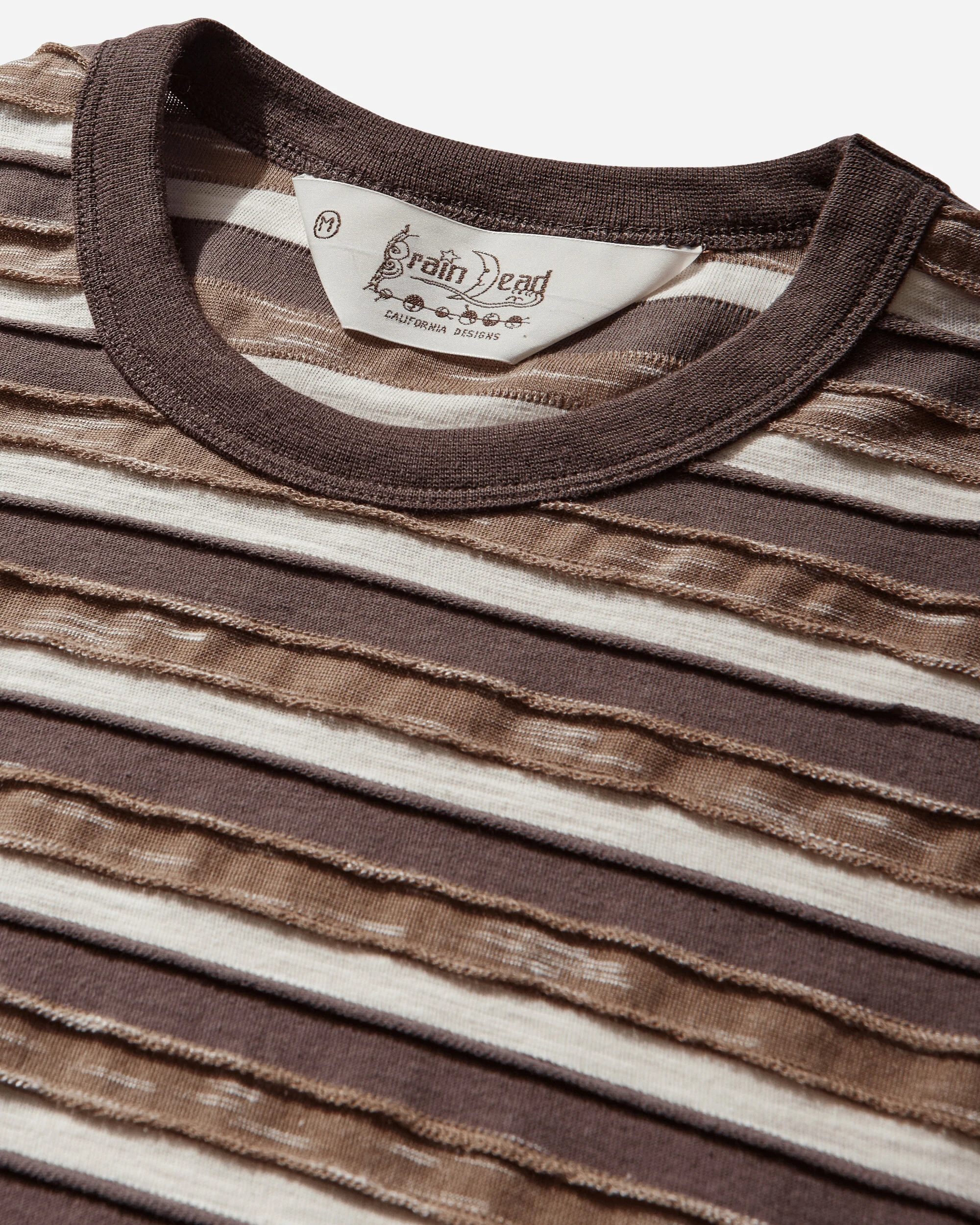 Casey Striped T-Shirt Coffee - Image 3