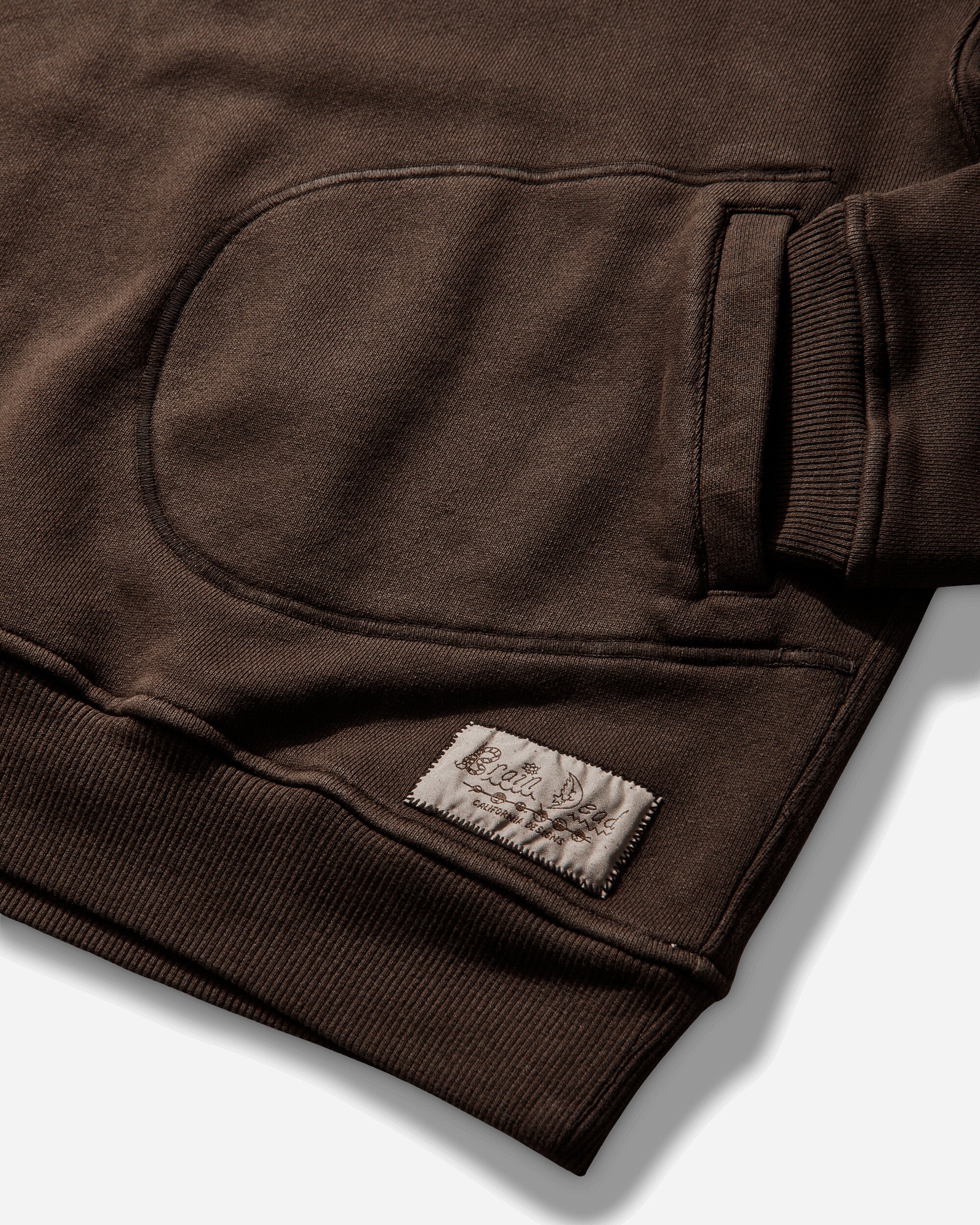 Half Zip Collared Sweatshirt Brown - Image 3