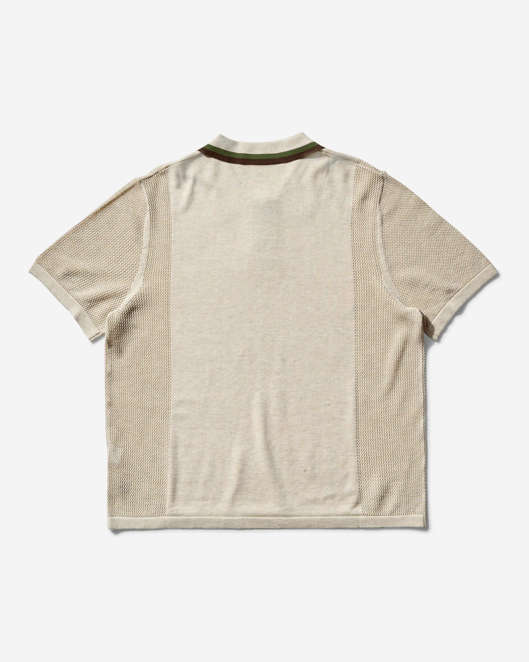 Men's Logo Head Pointelle Polo Natural - Image 2