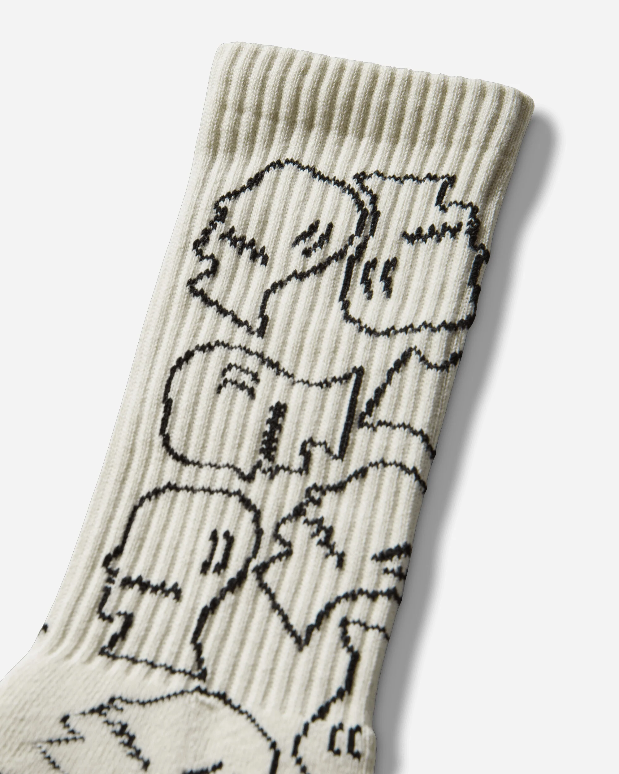 Logohead Crew Socks Cream - Image 3