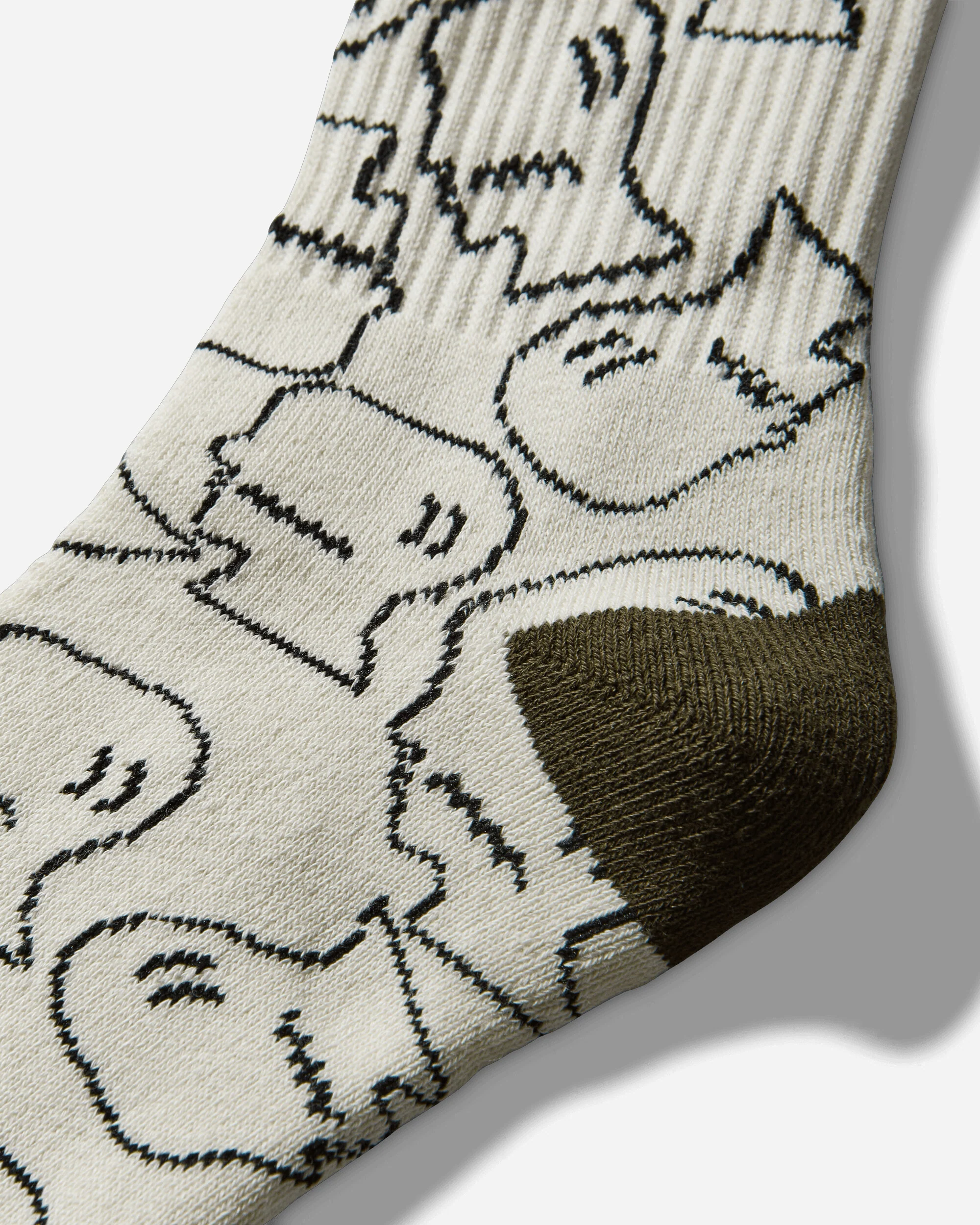 Logohead Crew Socks Cream - Image 4