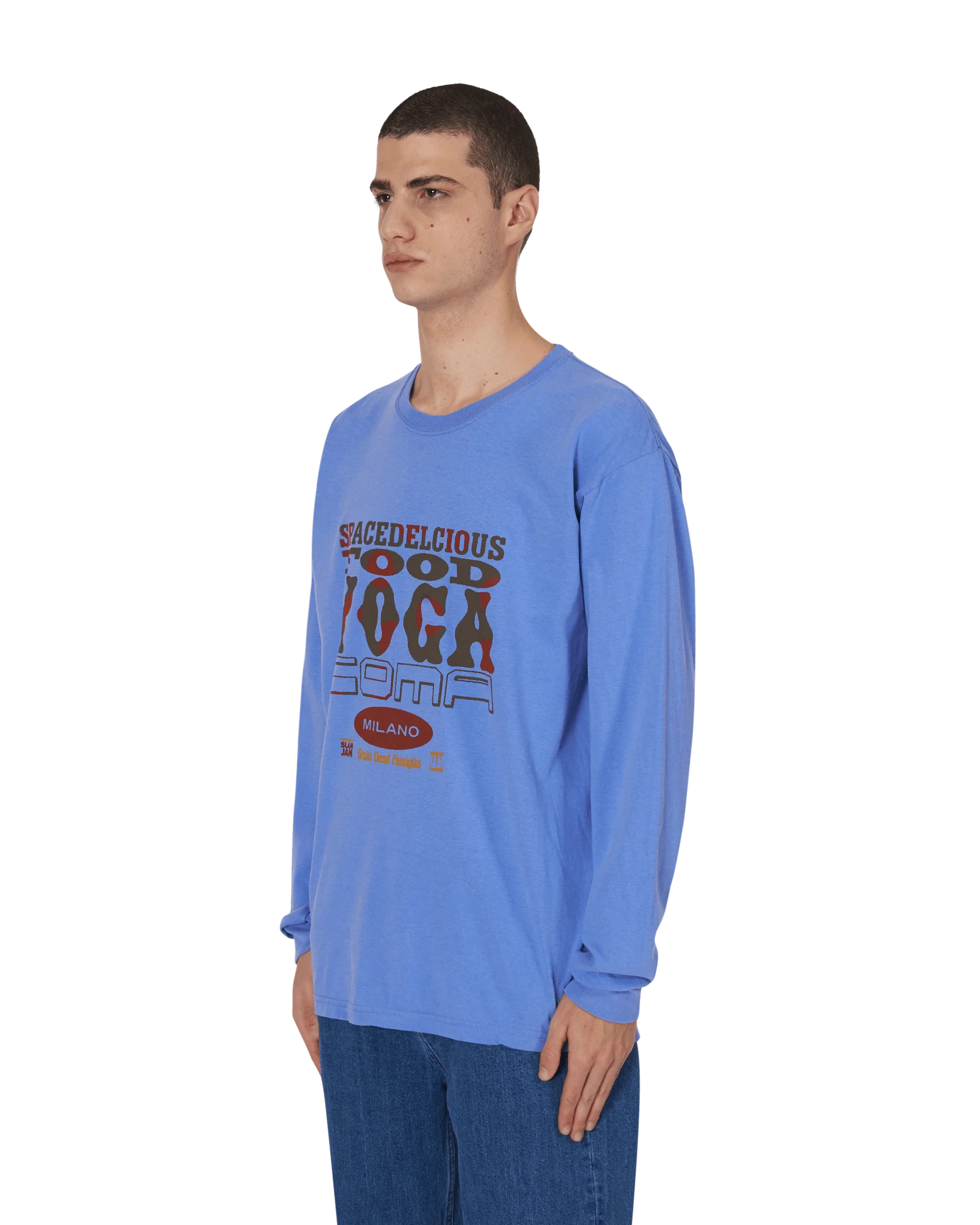 Slam Jam x SPACEDELICIOUS Longsleeve T-Shirt Blue - Image 3