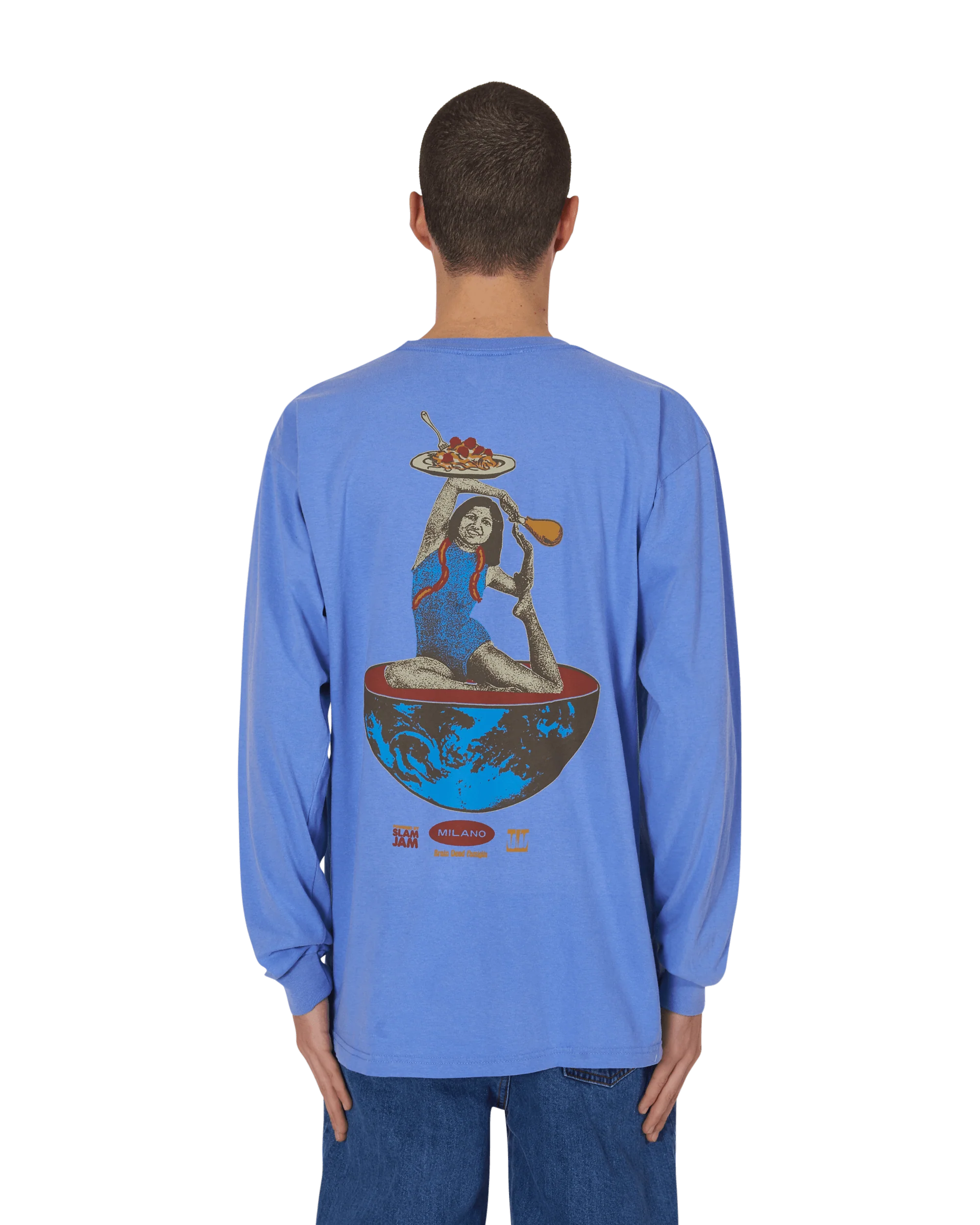 Slam Jam x SPACEDELICIOUS Longsleeve T-Shirt Blue - Image 4