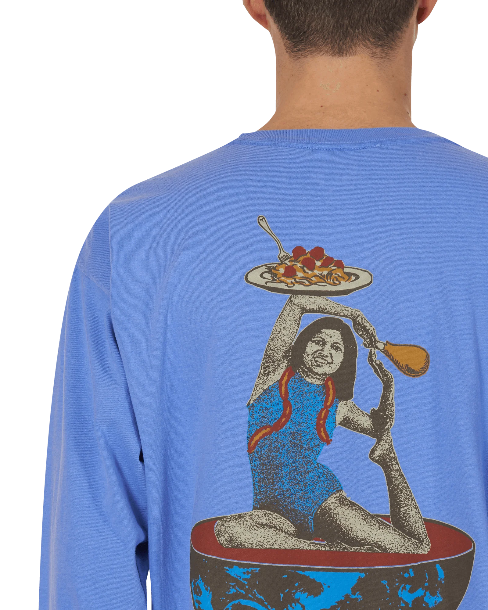 Slam Jam x SPACEDELICIOUS Longsleeve T-Shirt Blue - Image 6