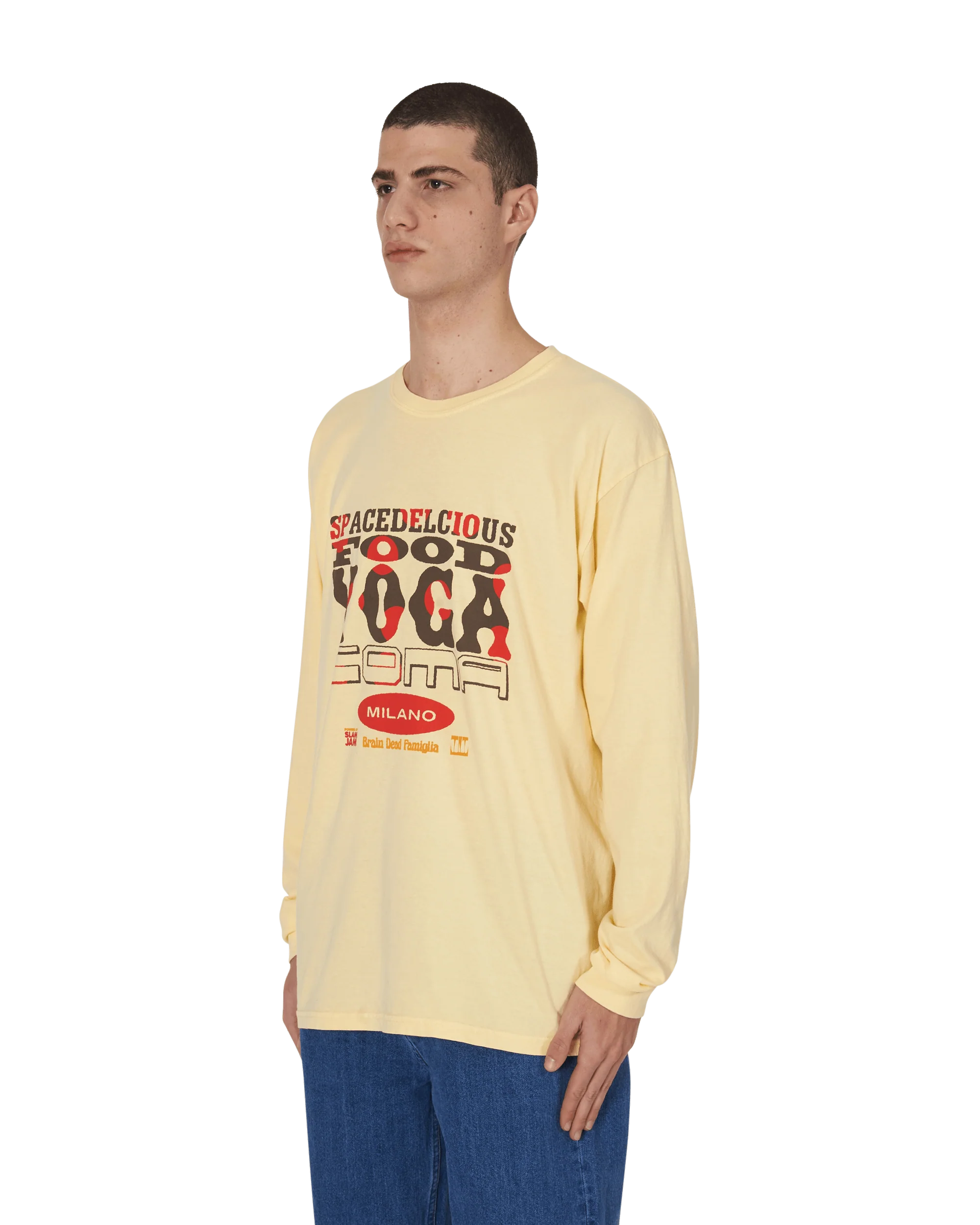 Slam Jam x SPACEDELICIOUS Longsleeve T-Shirt Yellow - Image 3