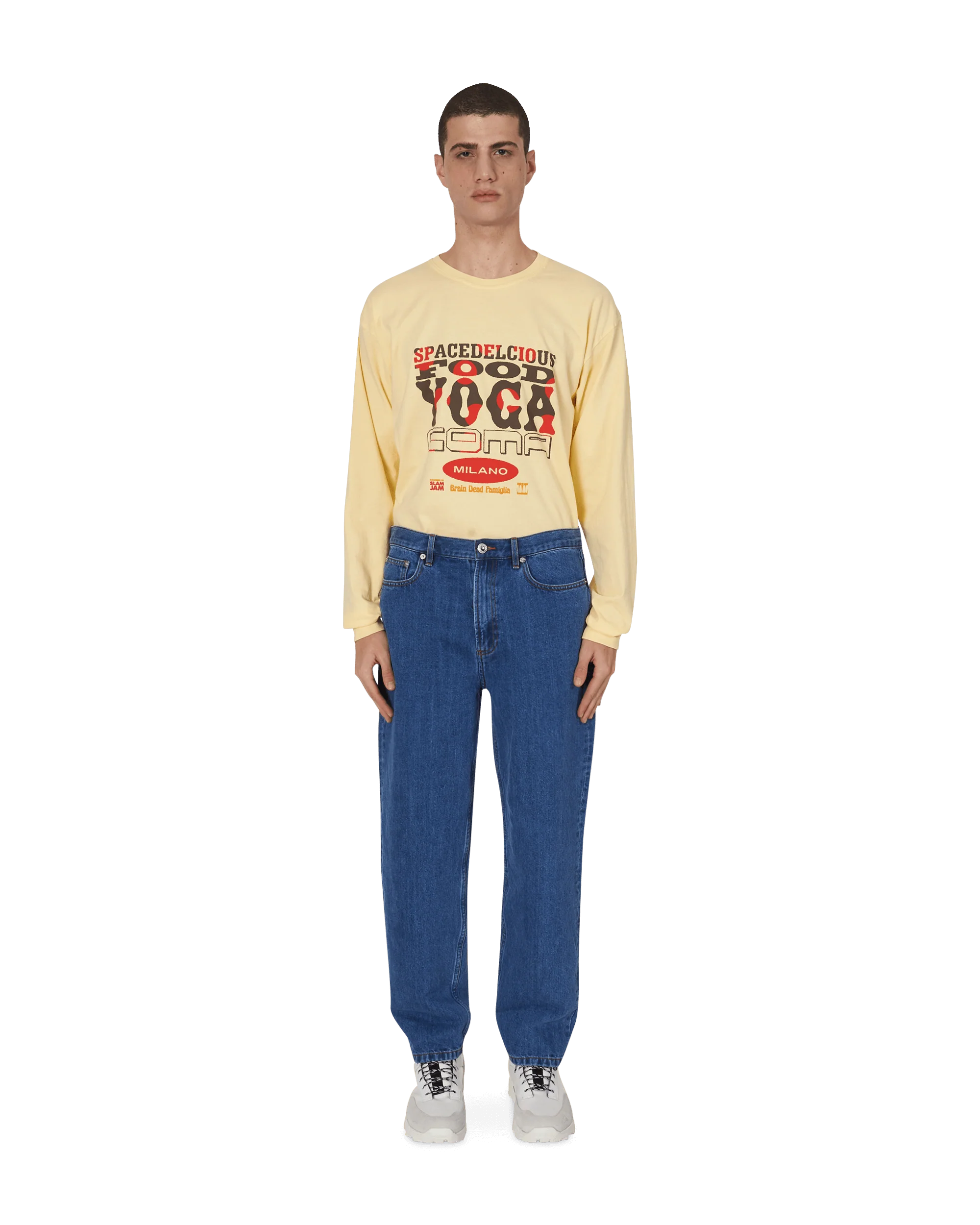 Slam Jam x SPACEDELICIOUS Longsleeve T-Shirt Yellow - Image 5