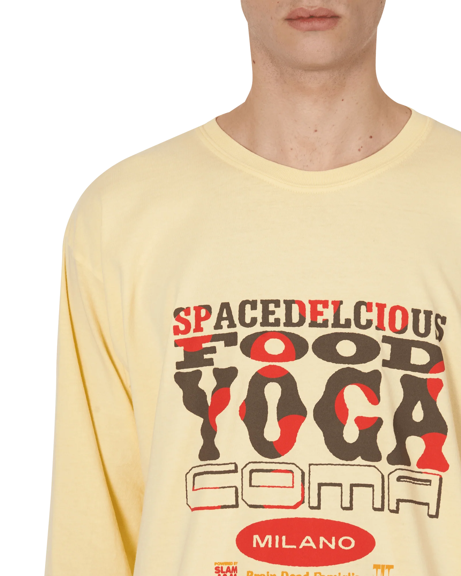 Slam Jam x SPACEDELICIOUS Longsleeve T-Shirt Yellow - Image 6