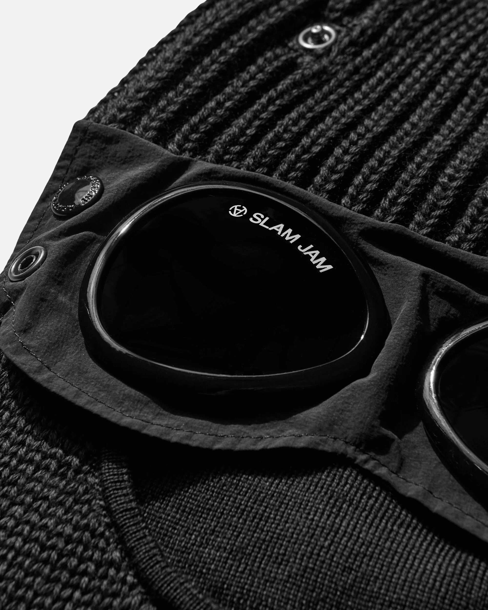 Slam Jam Extrafine Merino Wool Goggle Balaclava Black - Image 5