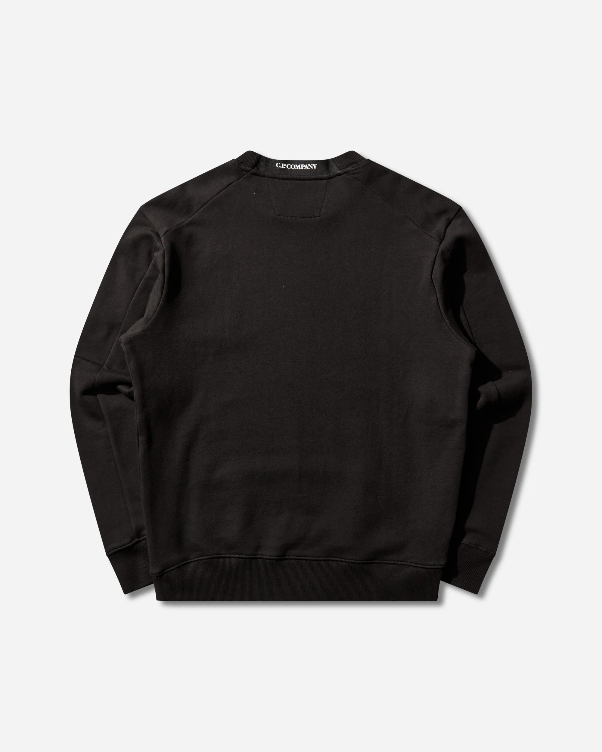 Men's Diagonal Raised Fleece Crewneck Sweatshirt Black - Image 2