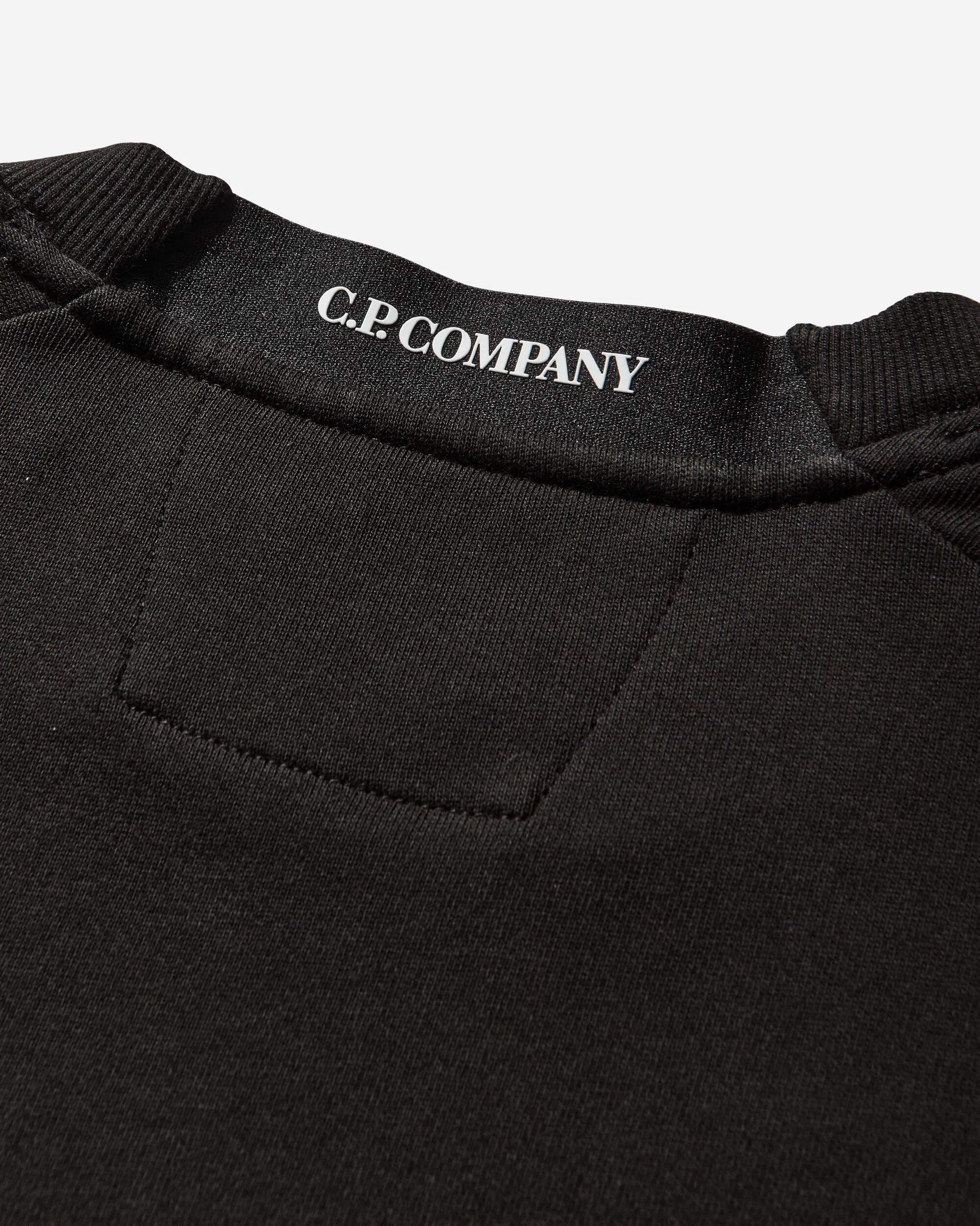 Men's Diagonal Raised Fleece Crewneck Sweatshirt Black - Image 3