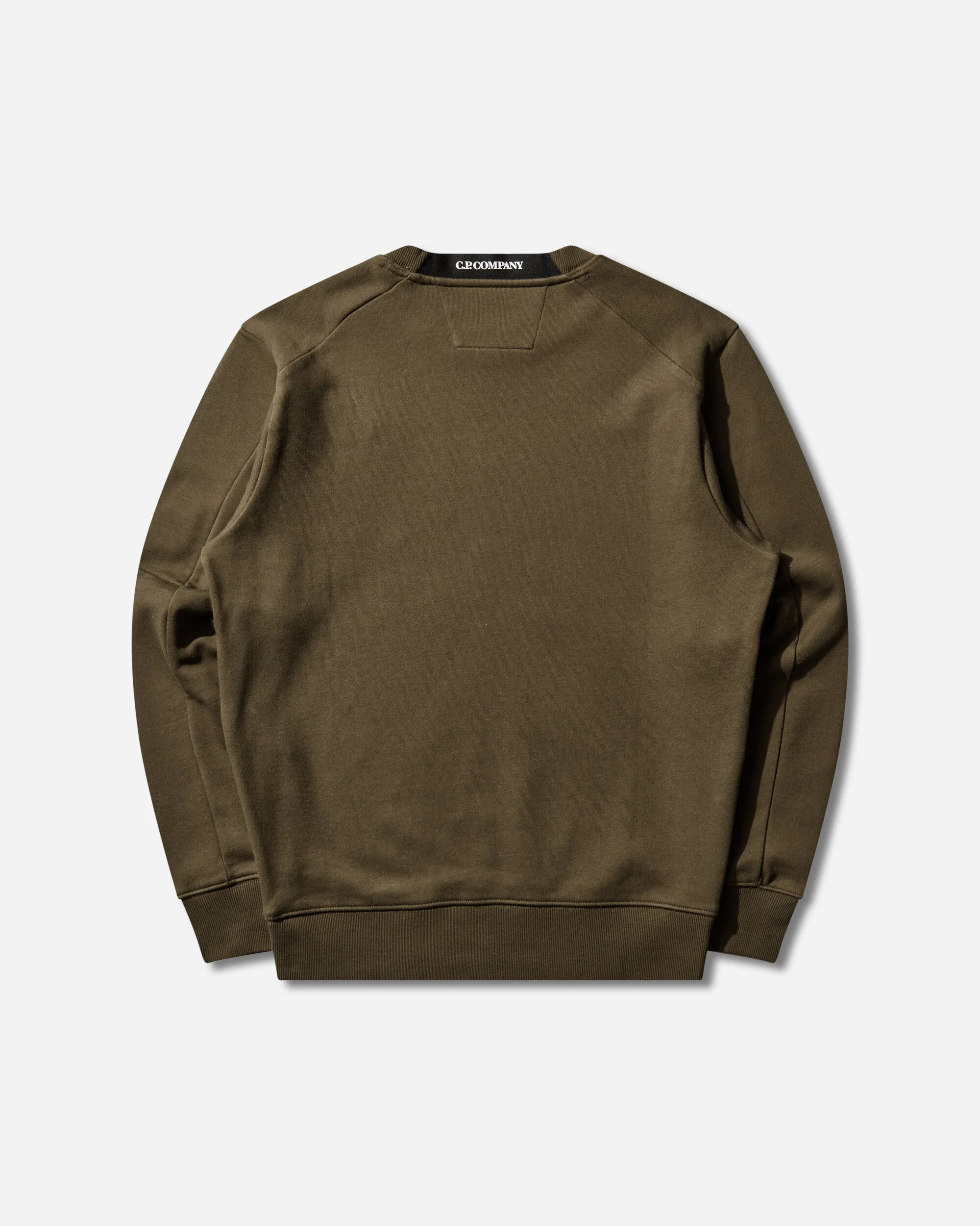 Men's Diagonal Raised Fleece Crewneck Sweatshirt Ivy Green - Image 2