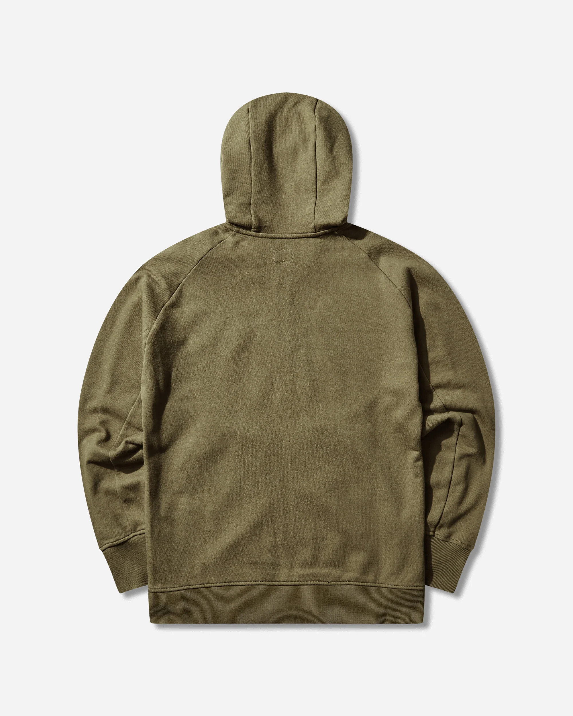 Men's Diagonal Raised Fleece Goggle Zipped Hoodie Dried Herb - Image 2