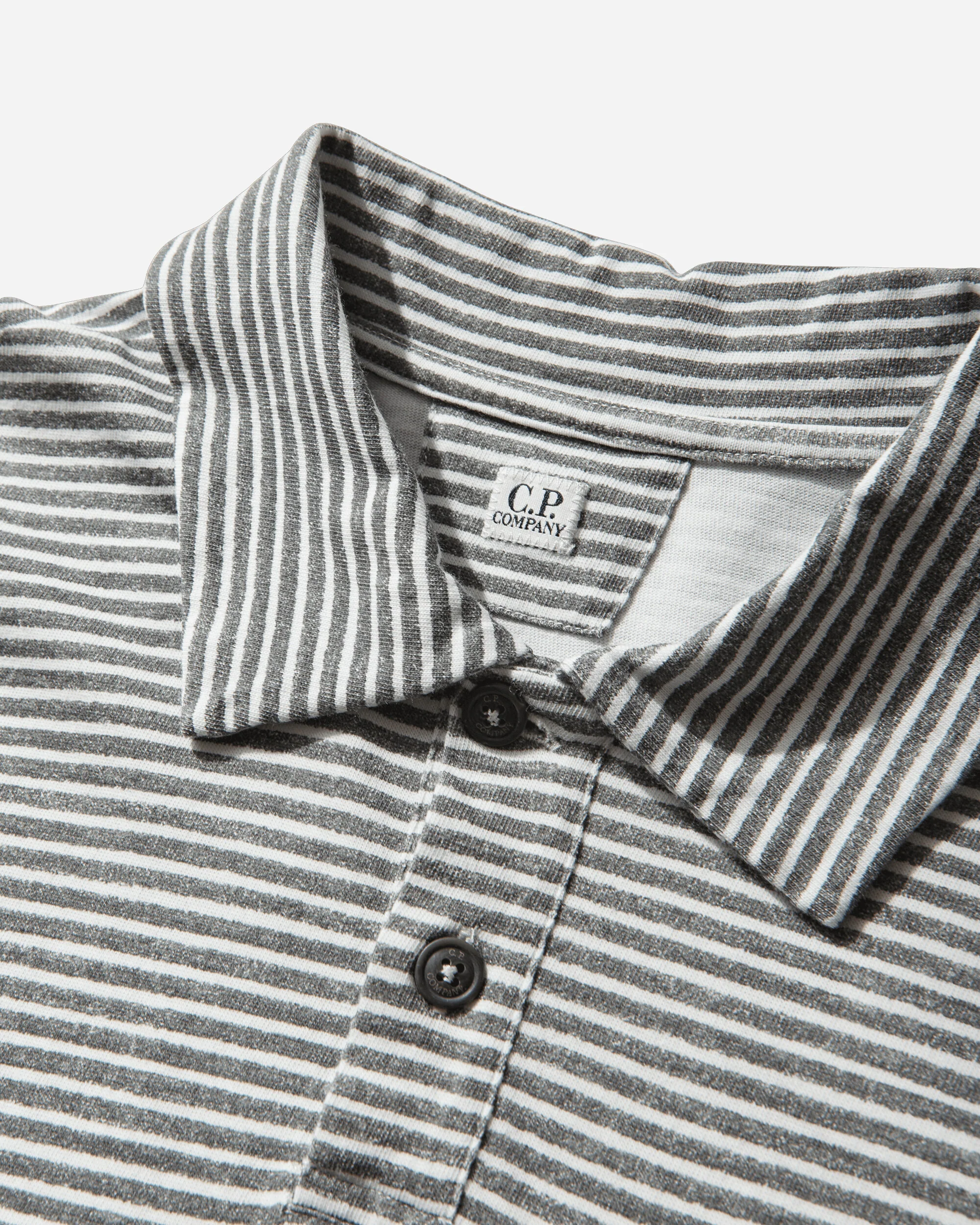 Men's 20/1 Cotton Jersey Polo Shirt Gunmetal - Image 3