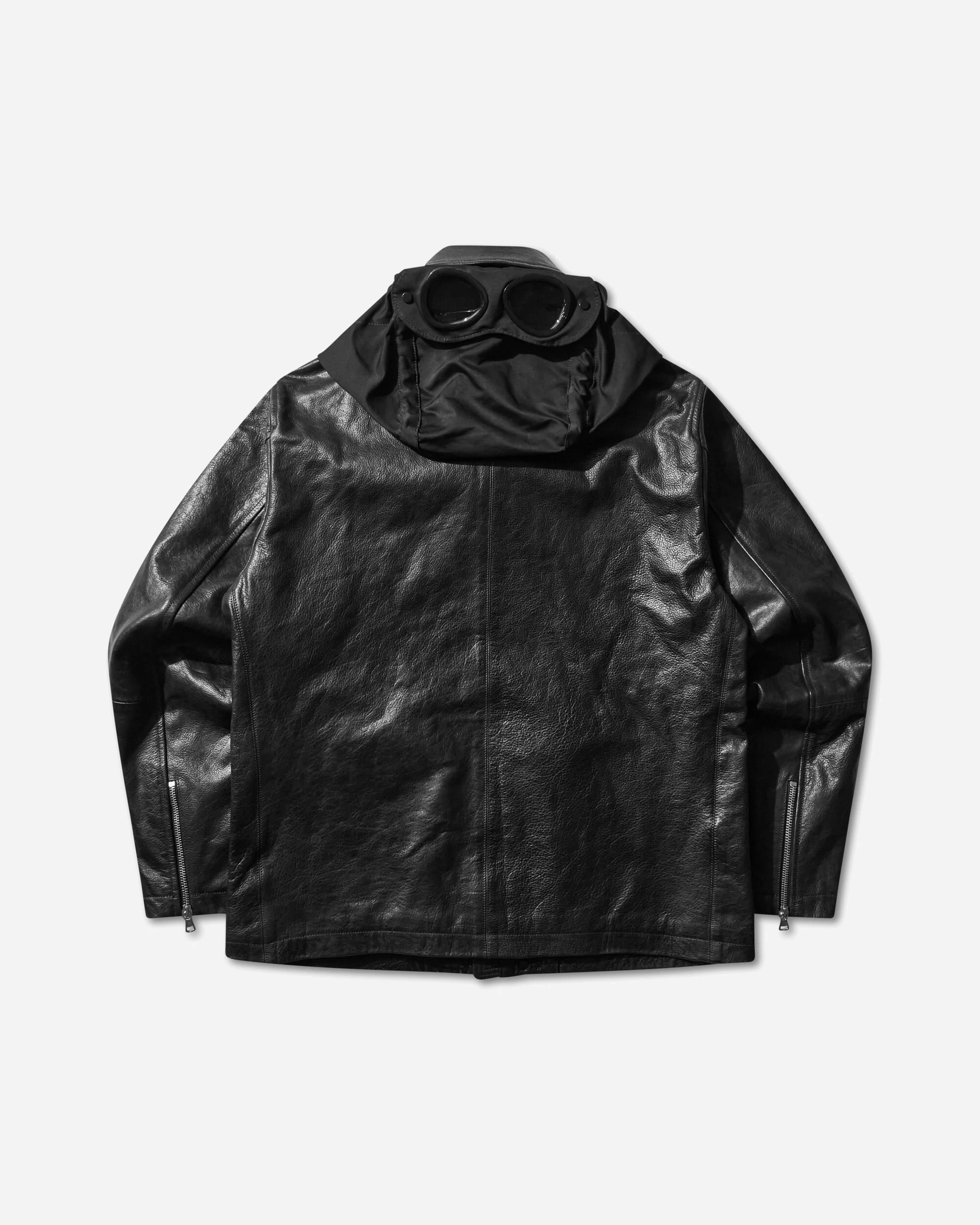 Slam Jam Leather Mille Jacket Black - Image 3