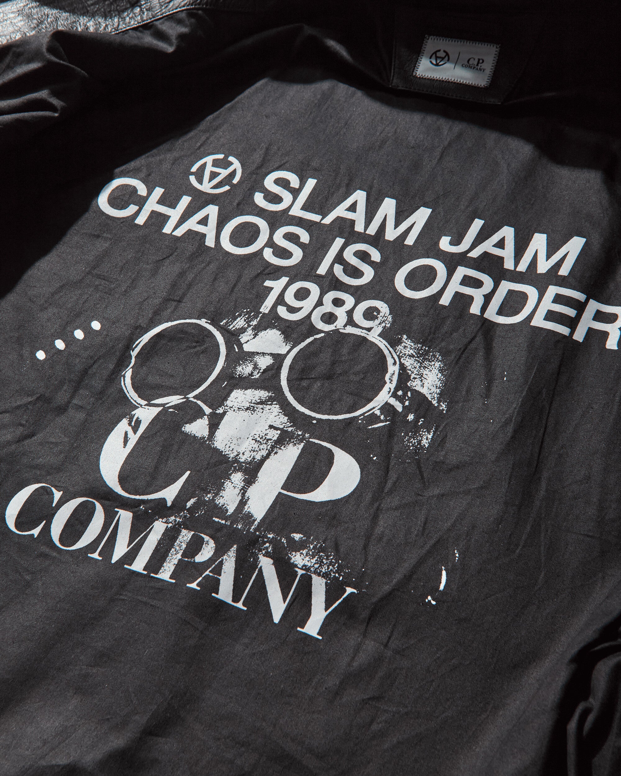 Slam Jam Leather Mille Jacket Black - Image 5