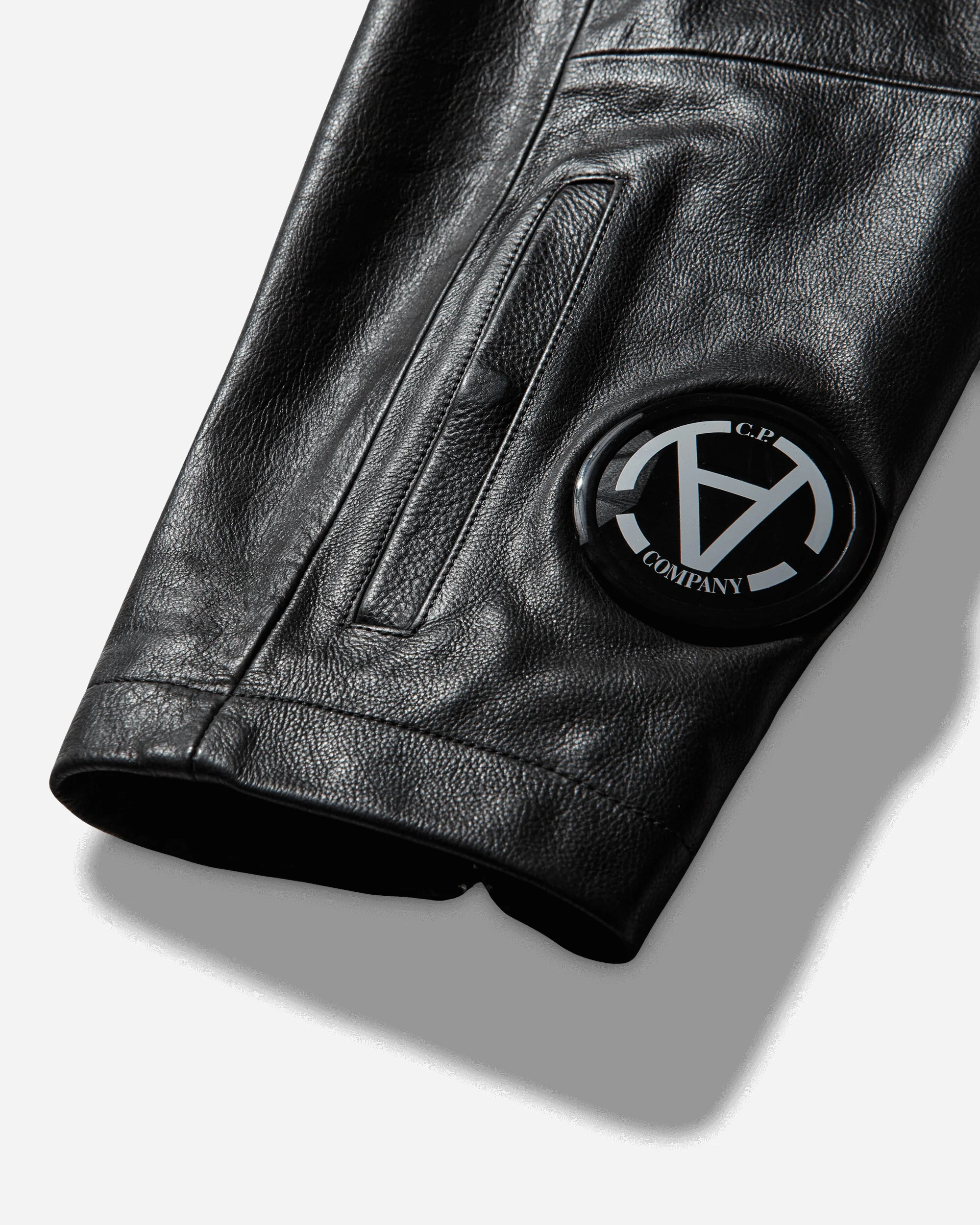 Slam Jam Leather Mille Jacket Black - Image 6