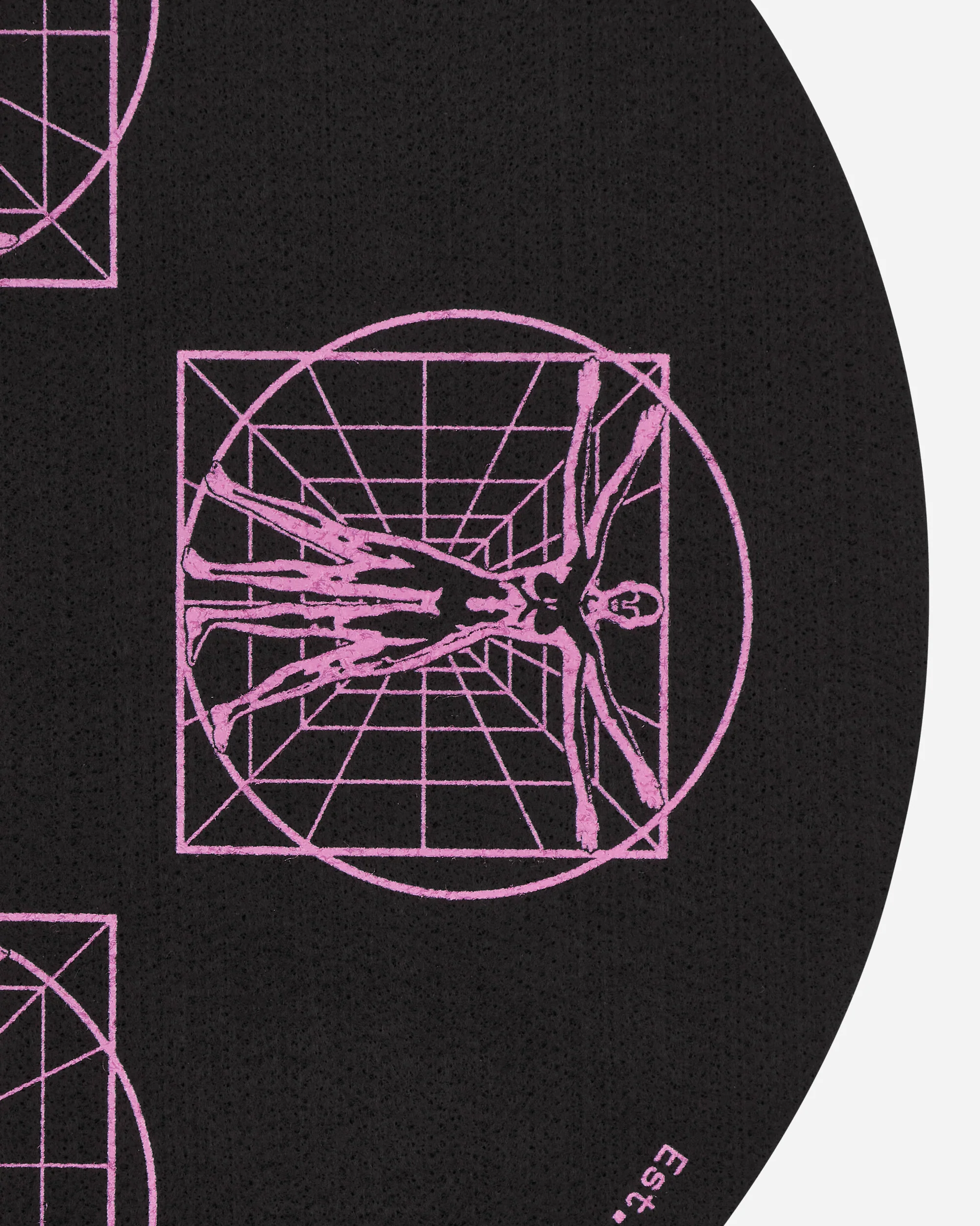 Vitruvian Icon Vinyl Slipmat Black / Magenta - Image 3