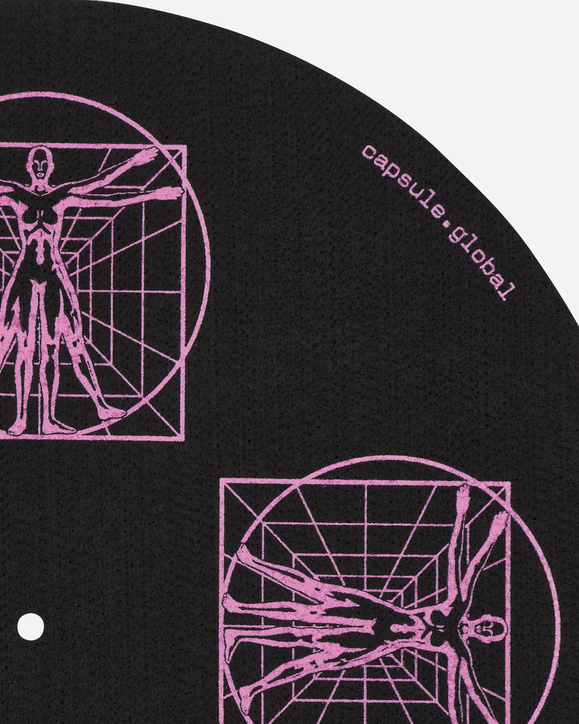 Vitruvian Icon Vinyl Slipmat Black / Magenta - Image 4