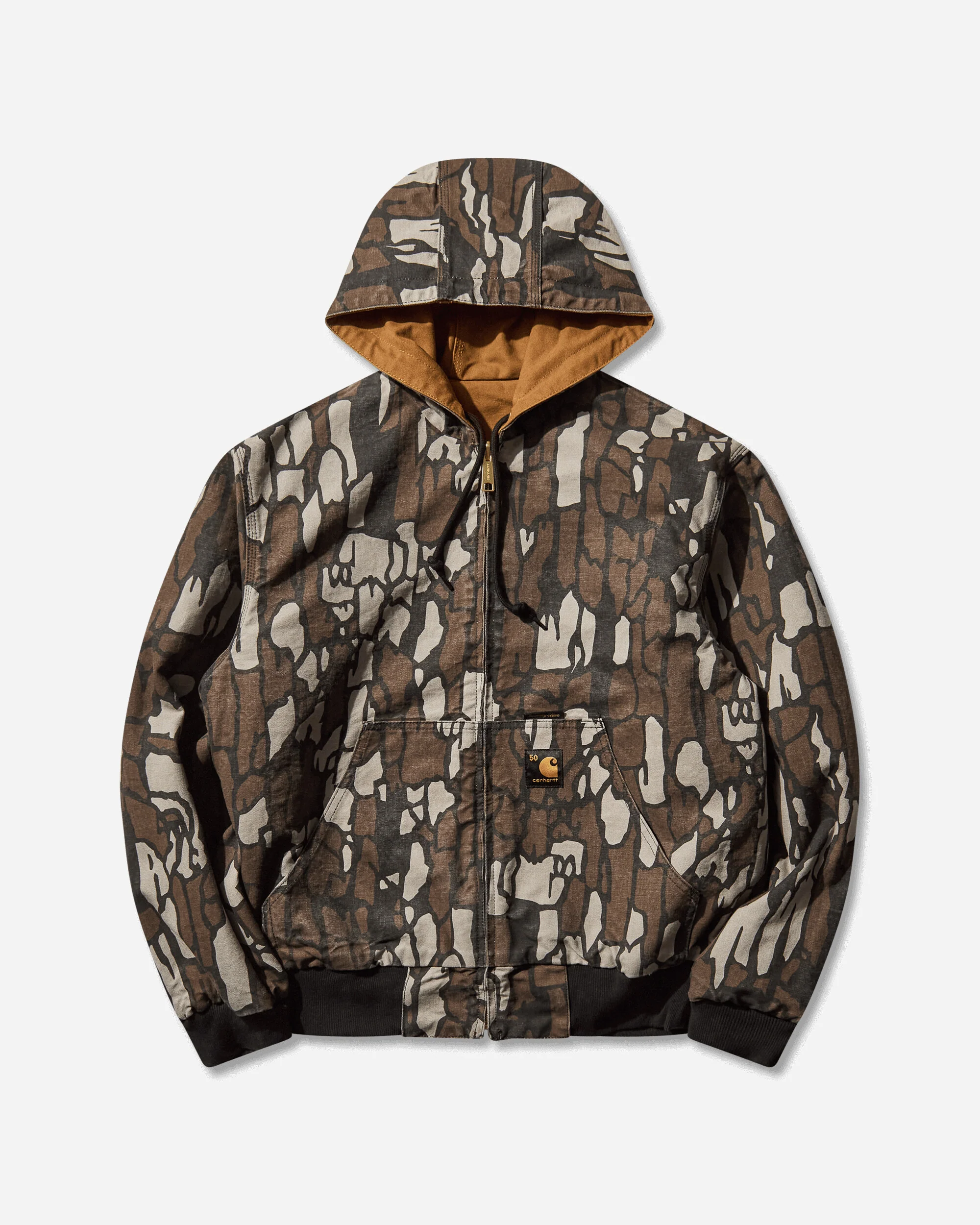 Men's OG Active Jacket 50th Anniversary Edition Canvas Hamilton Brown / Camo Trebark - Image 3