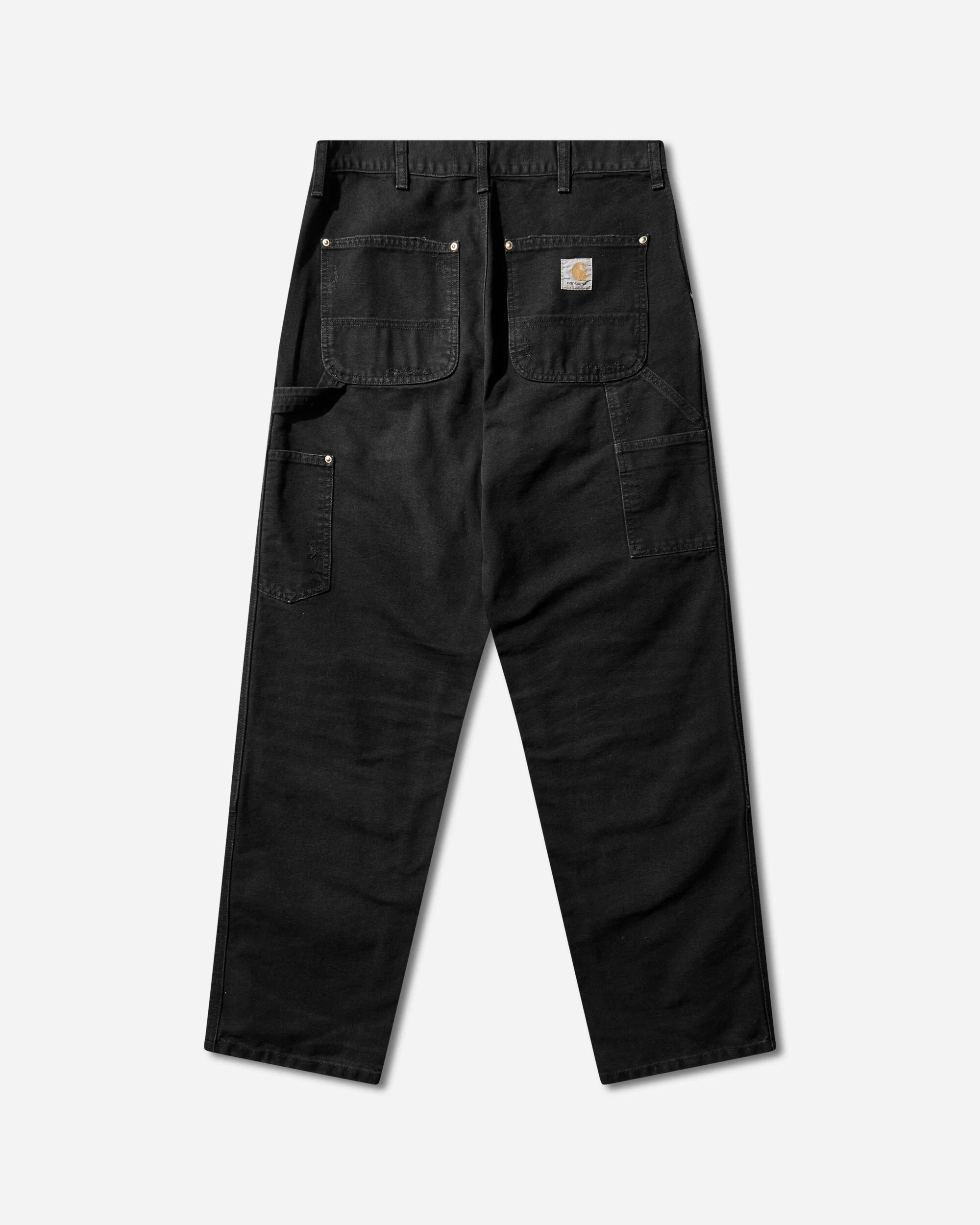 Men's Double Knee Pants Black (Grind Washed) - Image 2