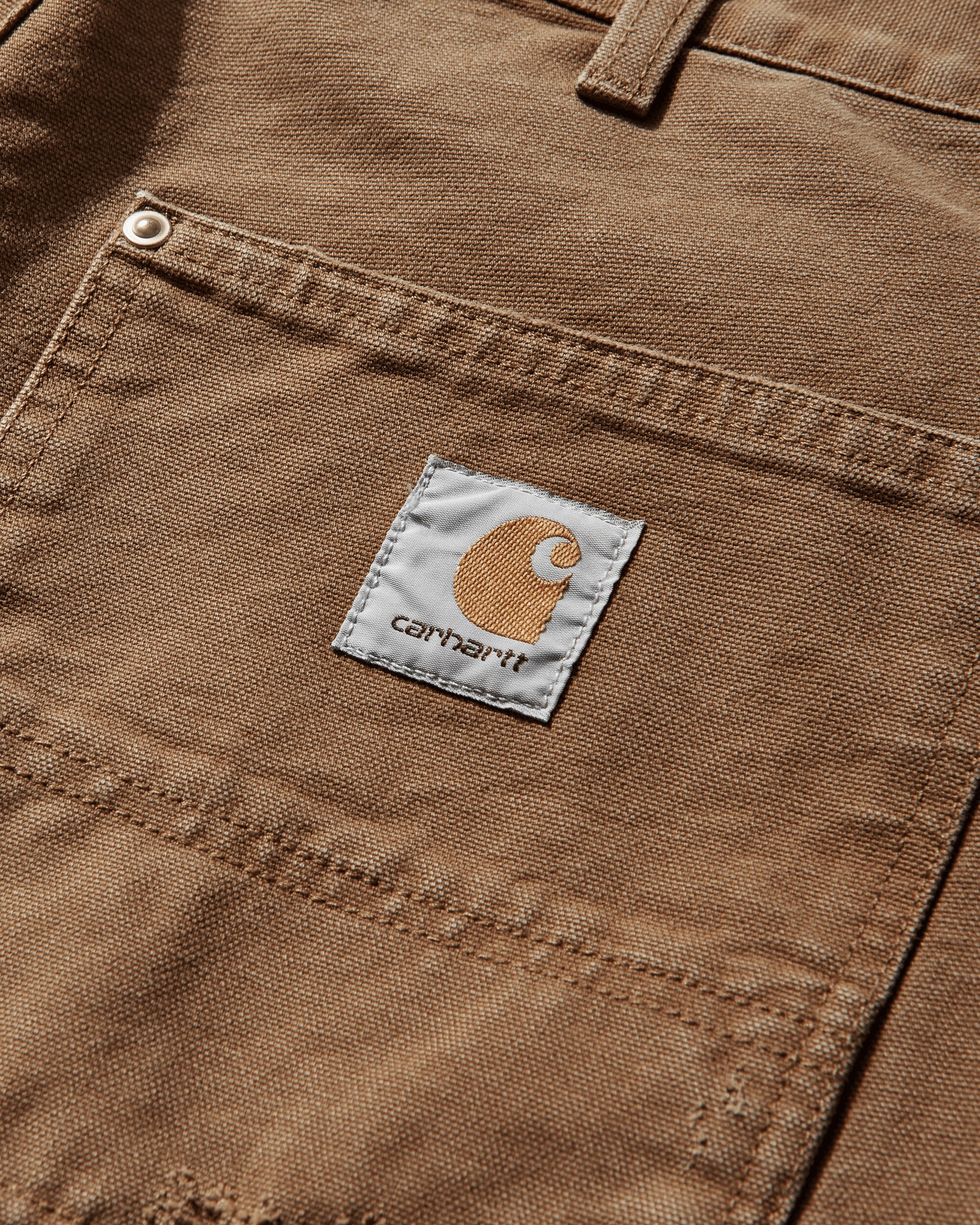 Men's Double Knee Pants Hamilton Brown (Grind Washed) - Image 3