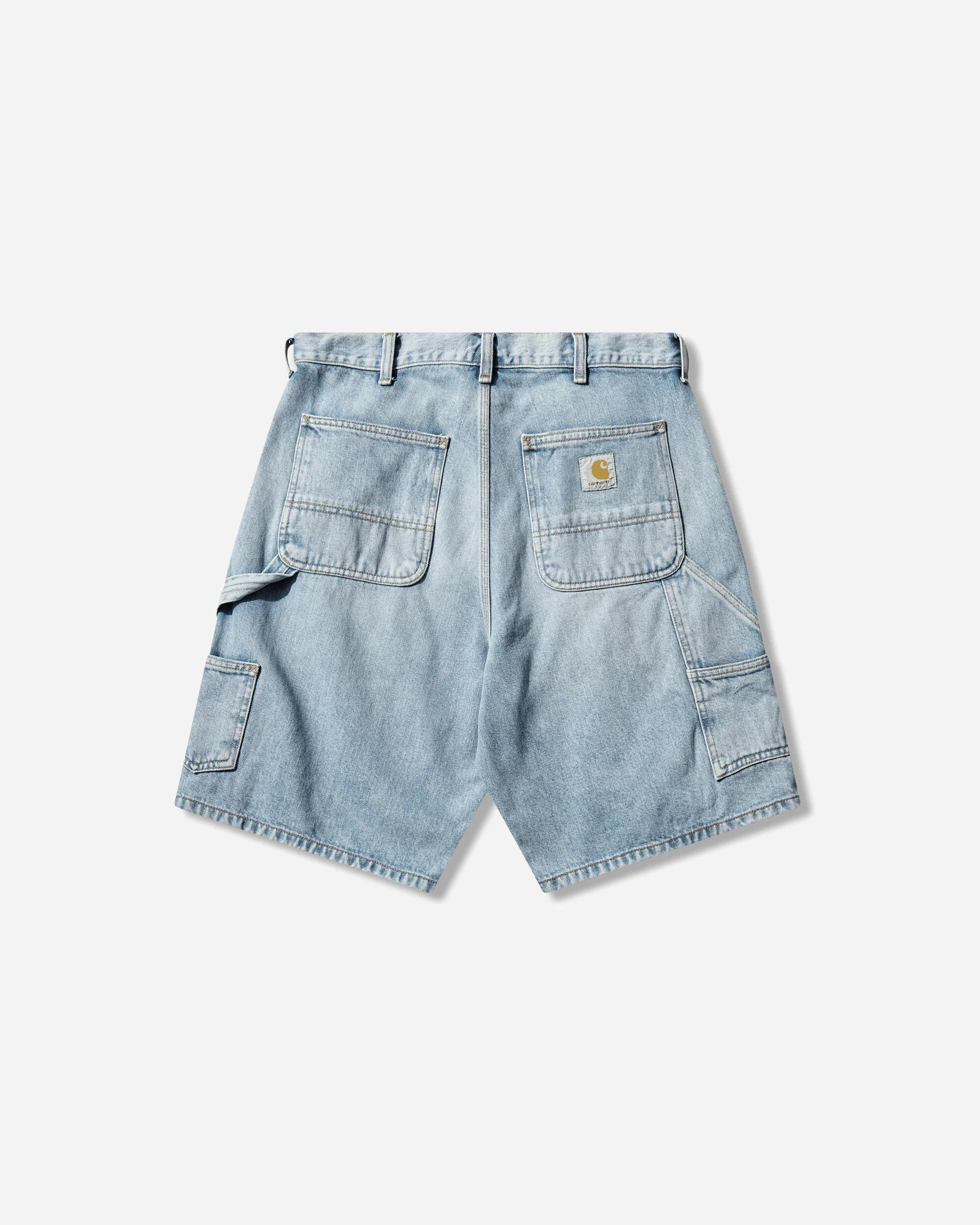 Men's Double Knee Shorts Blue (Stone Washed) - Image 2