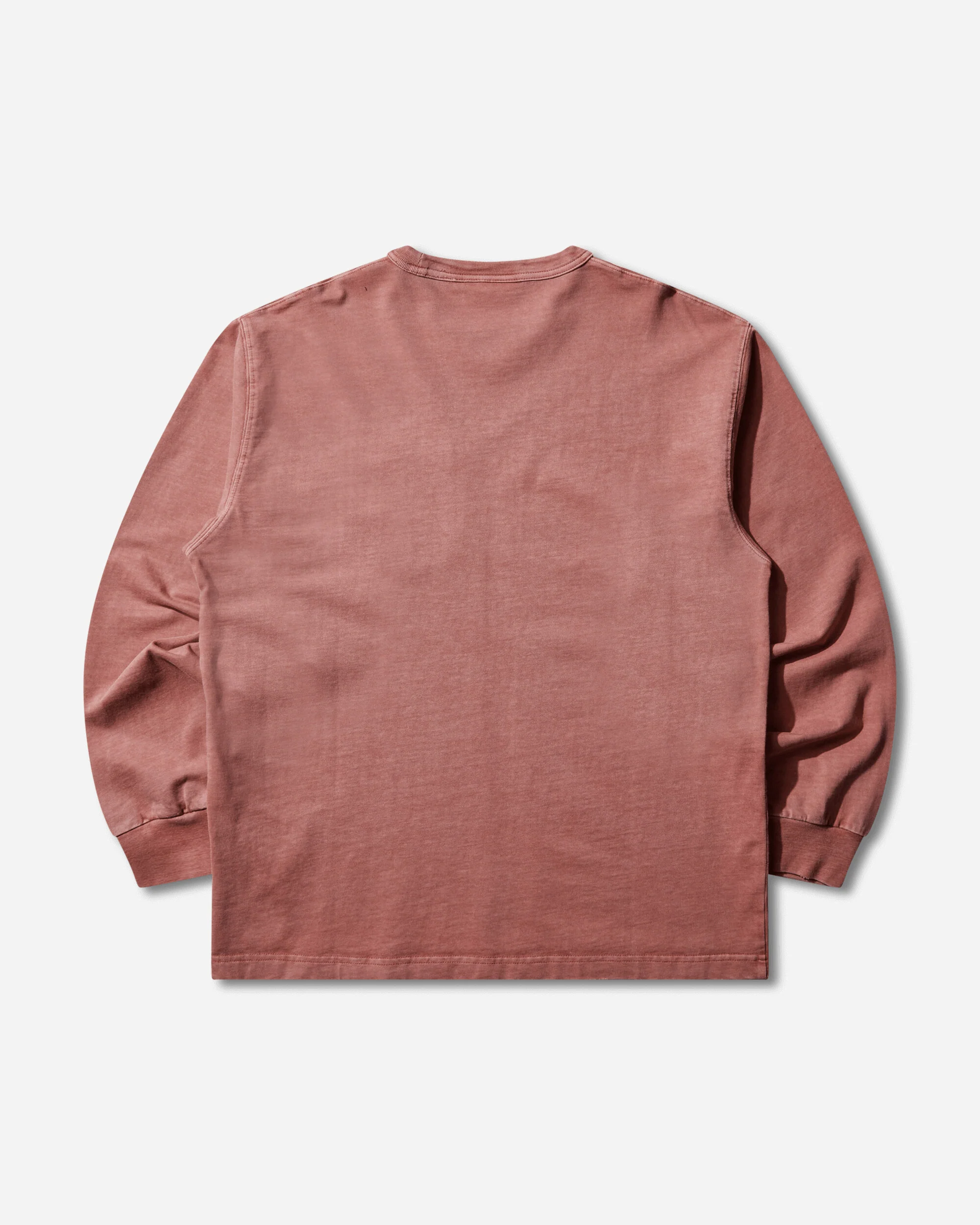 Men's Torion Pocket Longsleeve T-Shirt Marsala (Grind Washed) - Image 2
