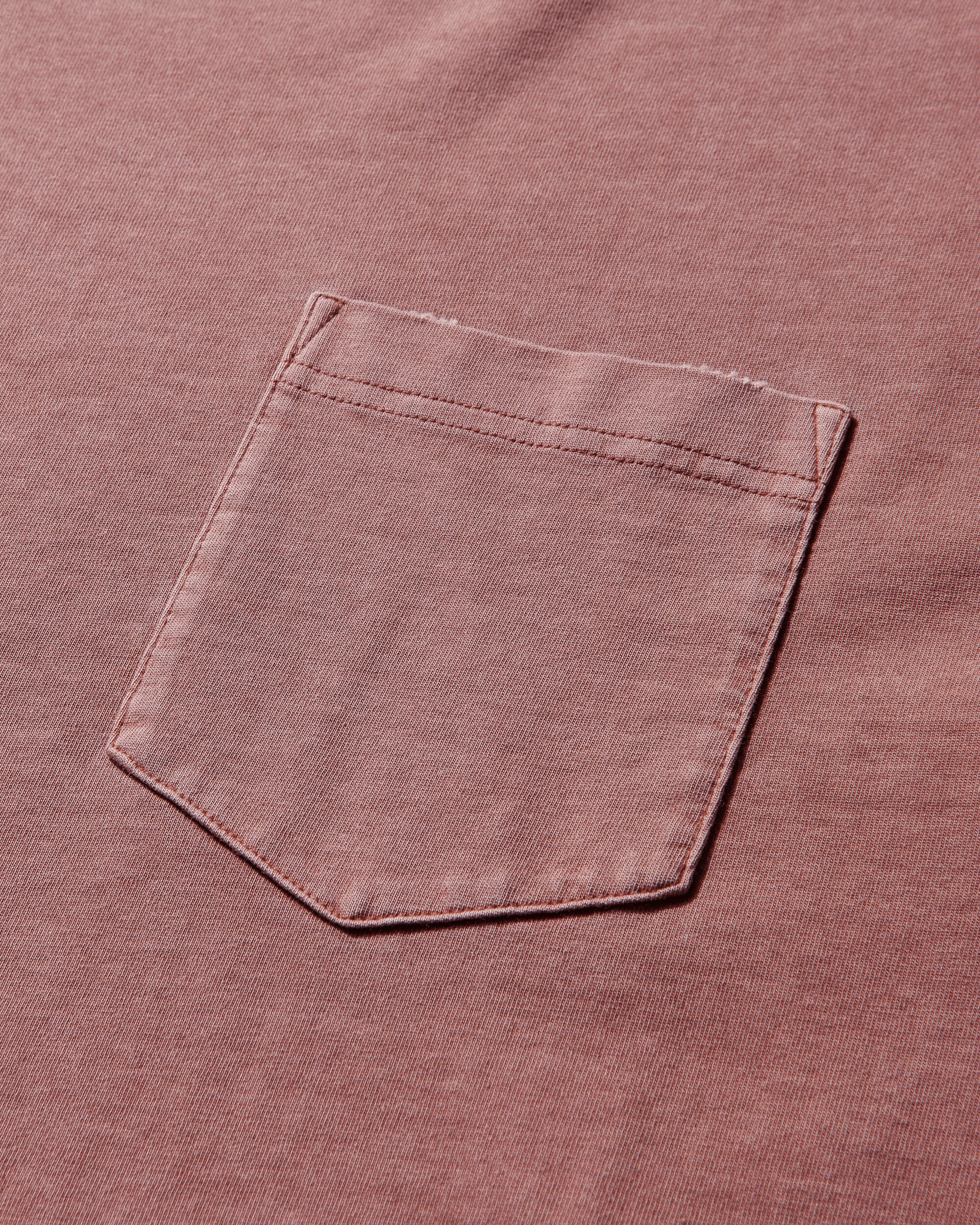Men's Torion Pocket Longsleeve T-Shirt Marsala (Grind Washed) - Image 3