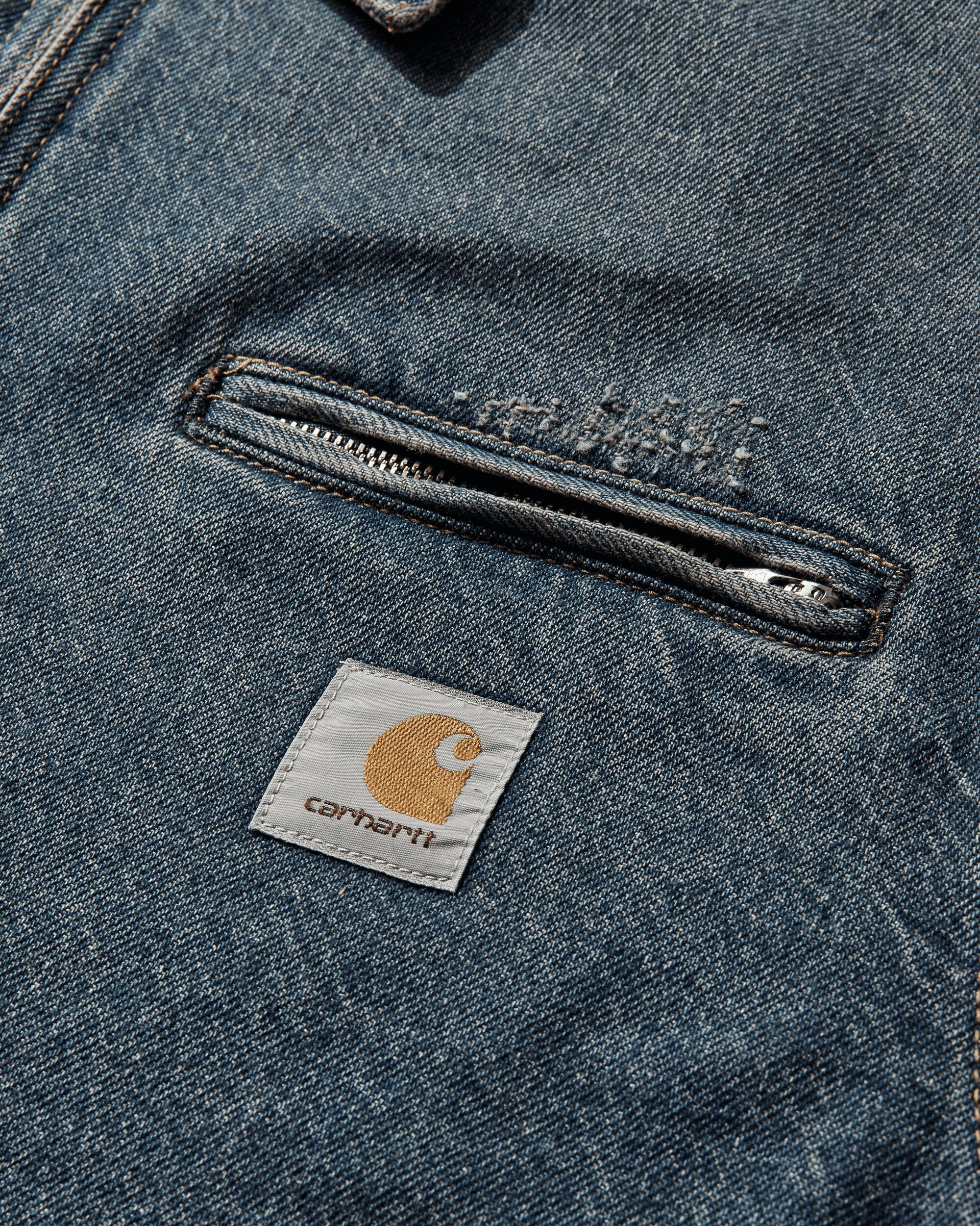 Men's OG Detroit Jacket Blue (Grind Washed) - Image 4