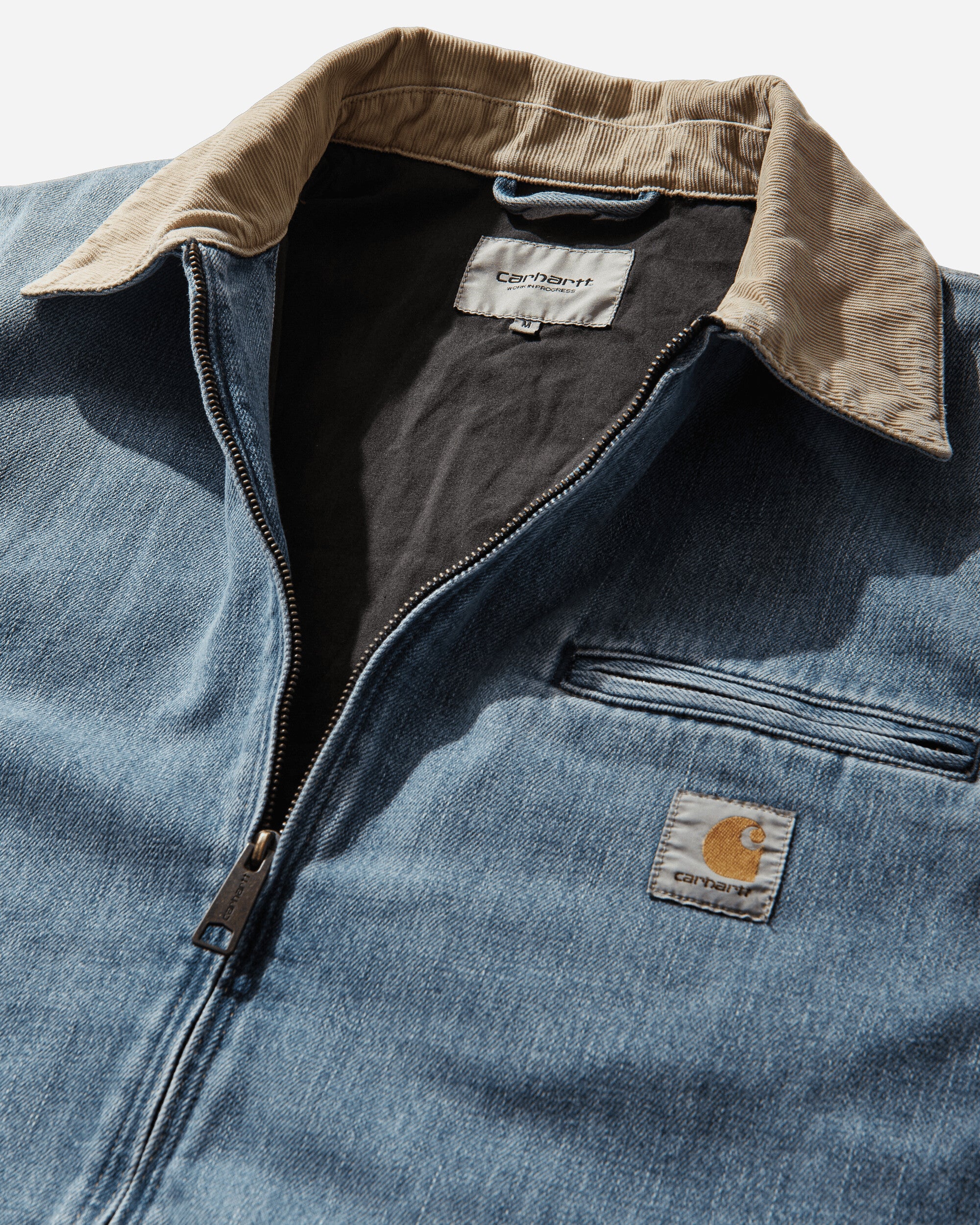 Men's OG Detroit Jacket Blue / Dusty H Brown (Burst Washed) - Image 3