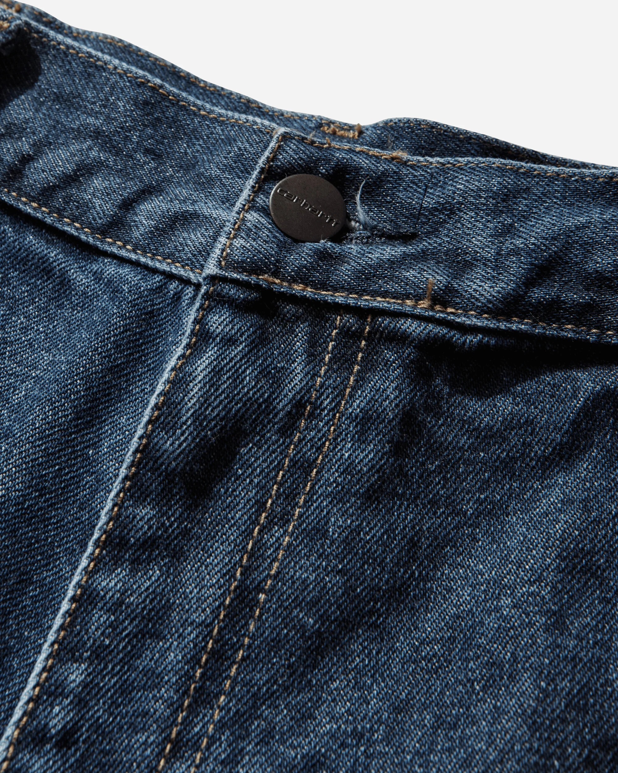 Men's Single Knee Shorts Blue (Stone Washed) - Image 4