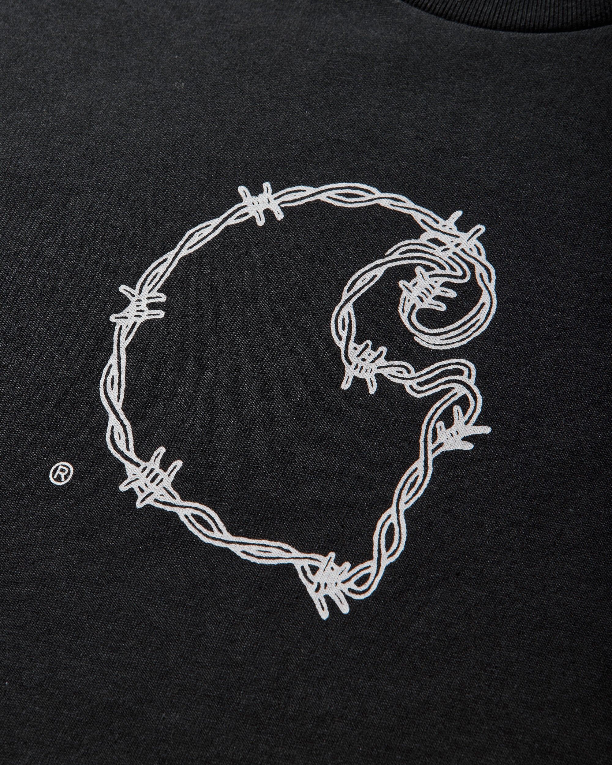 Men's Barbwire C T-Shirt Black - Image 3