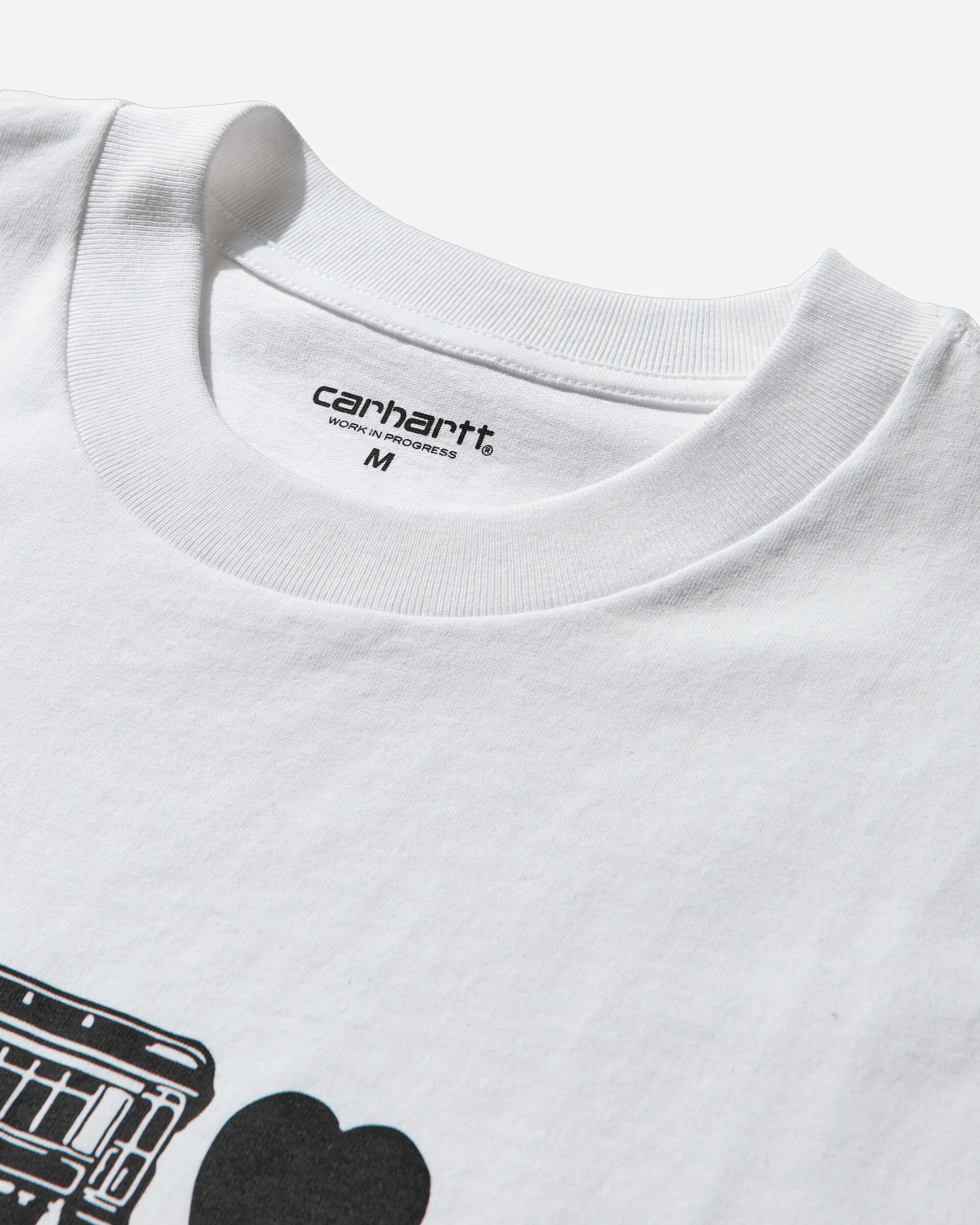 Men's Deconstructed Label T-Shirt White - Image 3