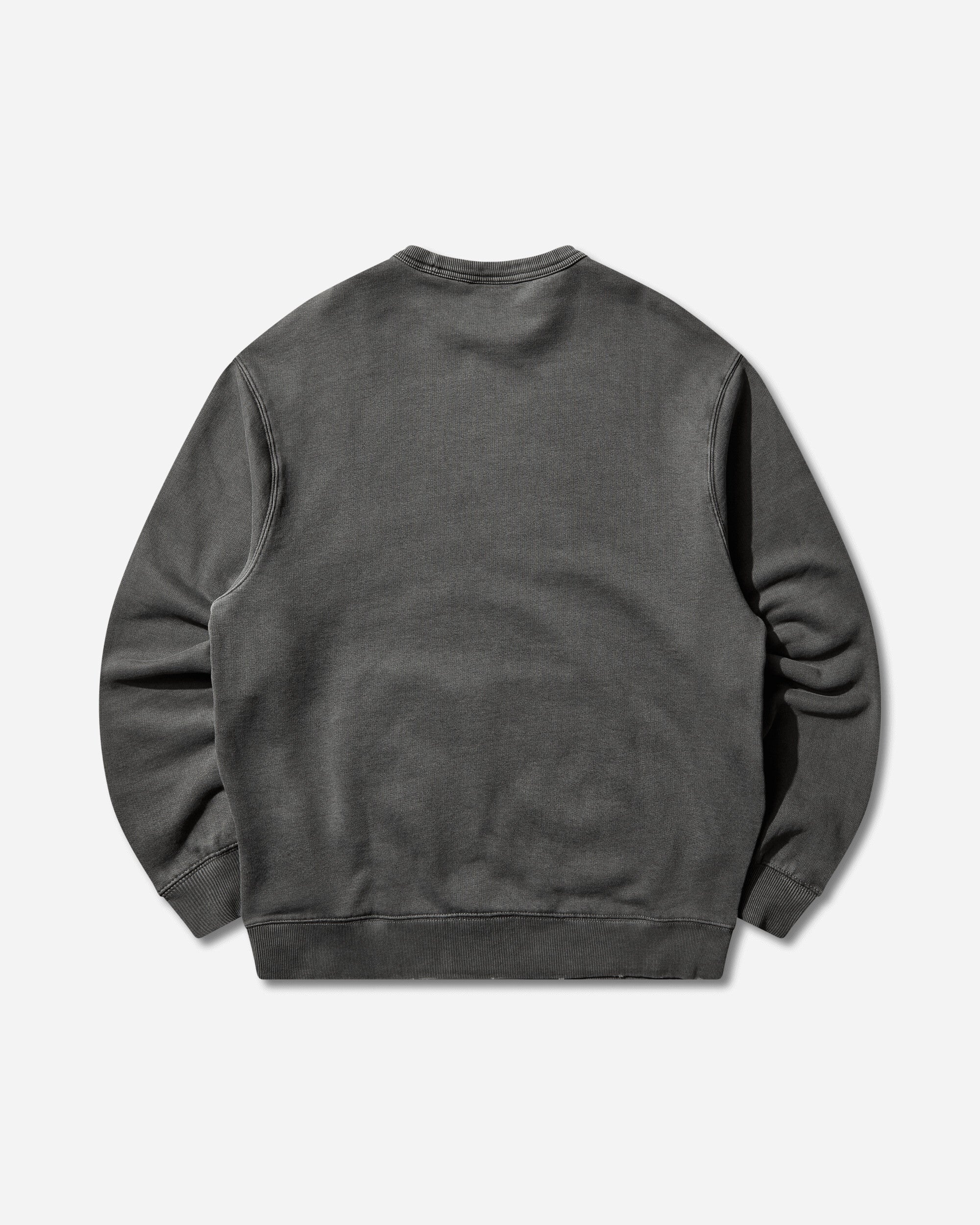 Men's Torion Pocket Crewneck Sweatshirts Black (Grind Washed) - Image 2