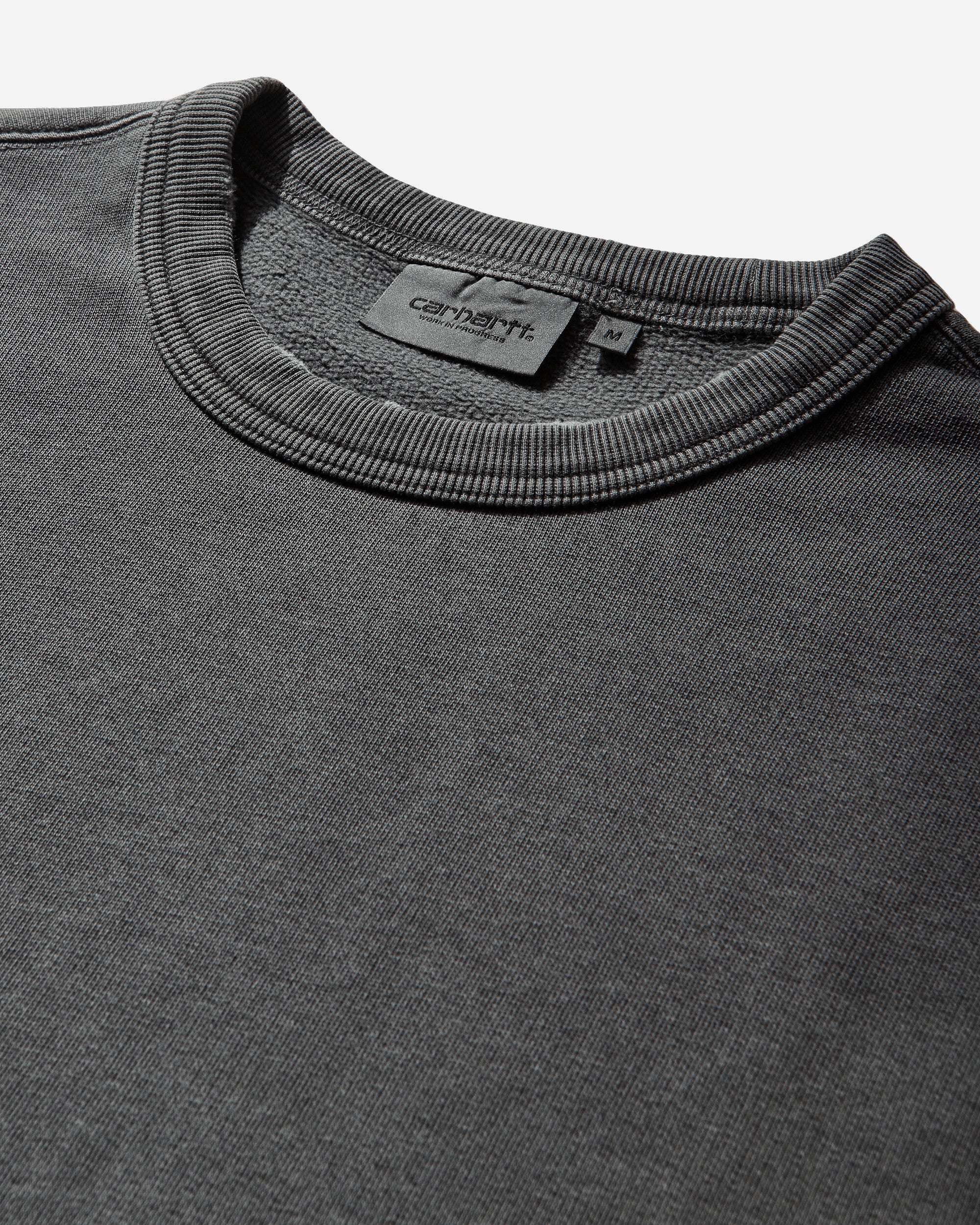 Men's Torion Pocket Crewneck Sweatshirts Black (Grind Washed) - Image 3