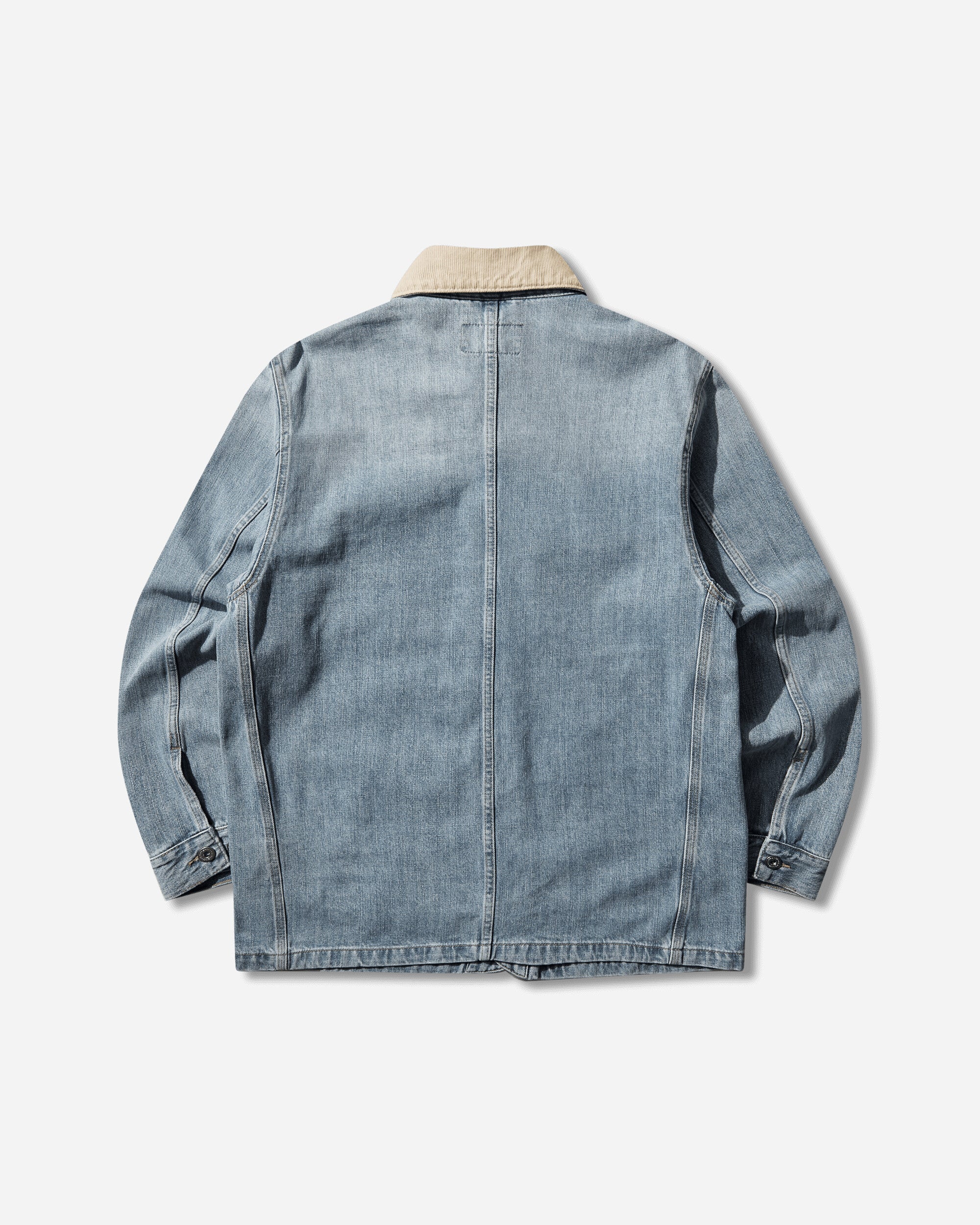 Men's Warren Chore Coat Blue / Dusty H Brown - Image 2