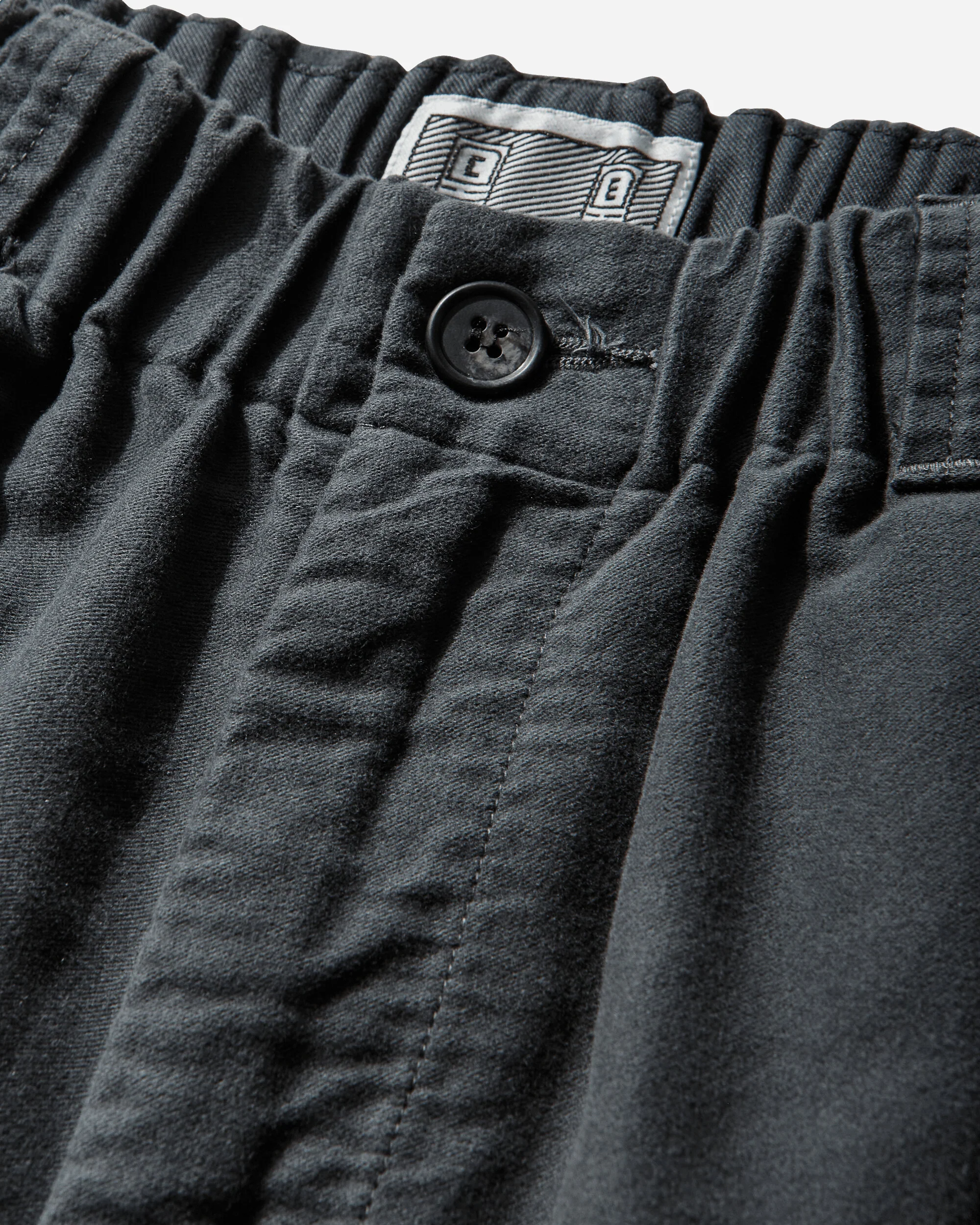 Men's Brushed Cotton Comfort Pants Charcoal - Image 4