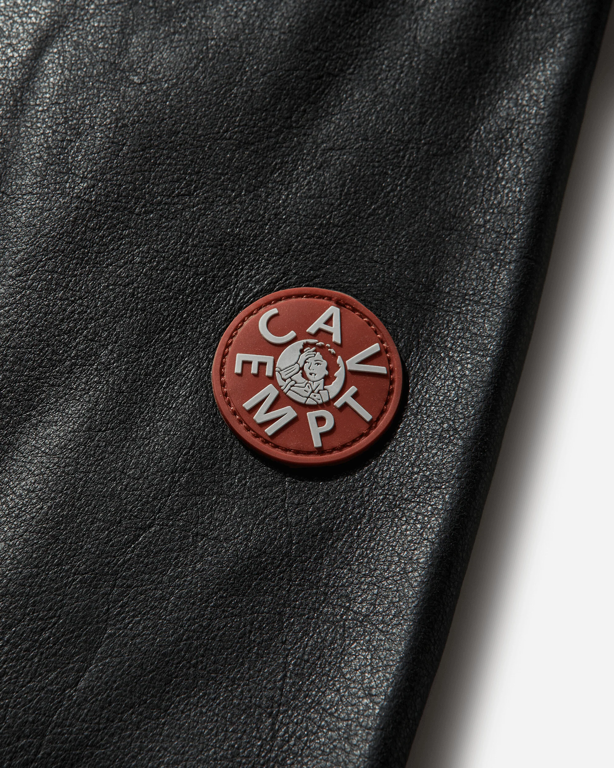 Men's Community Leather Jacket Grey - Image 3