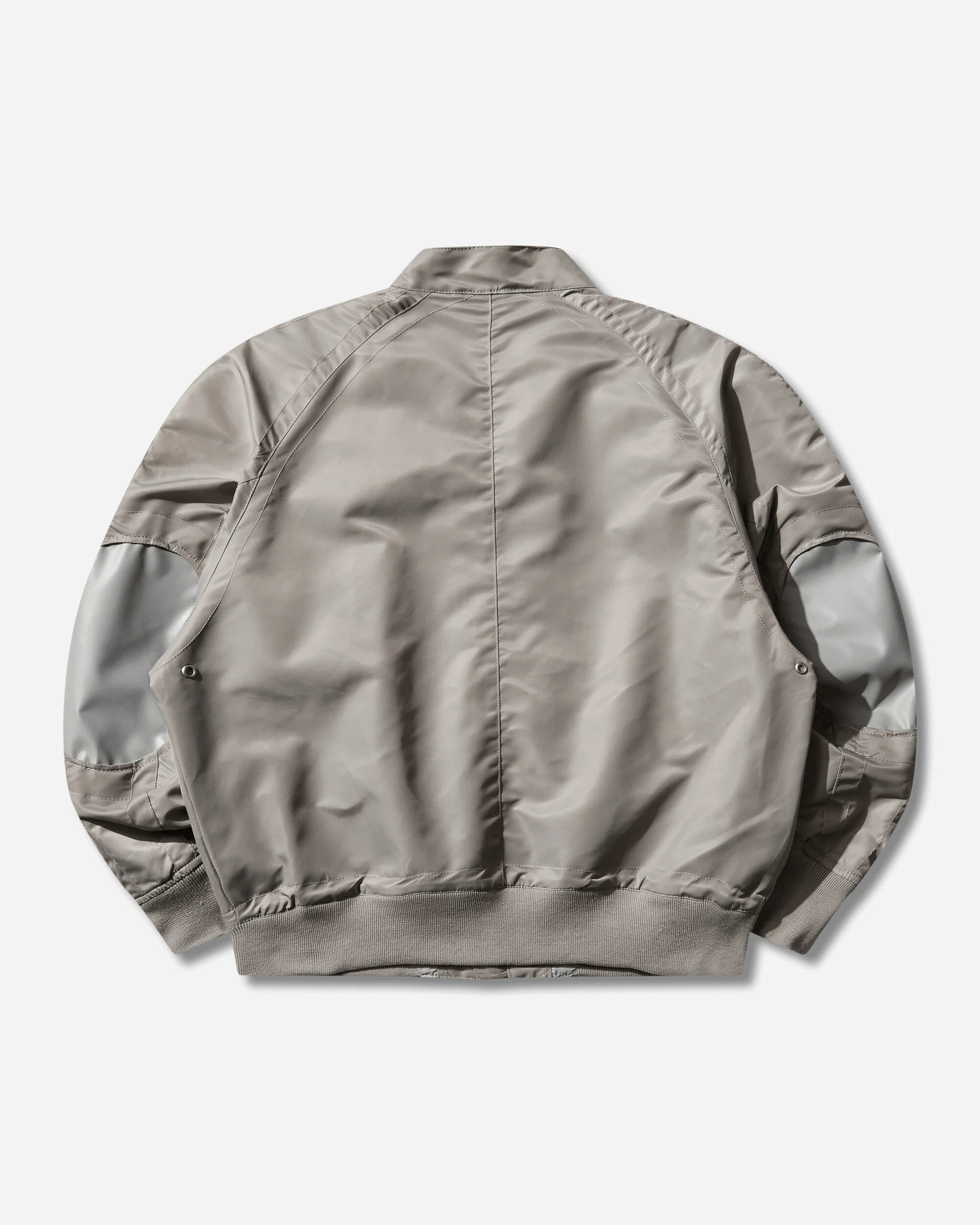 Men's Design Nylon Zip Jacket Grey - Image 2