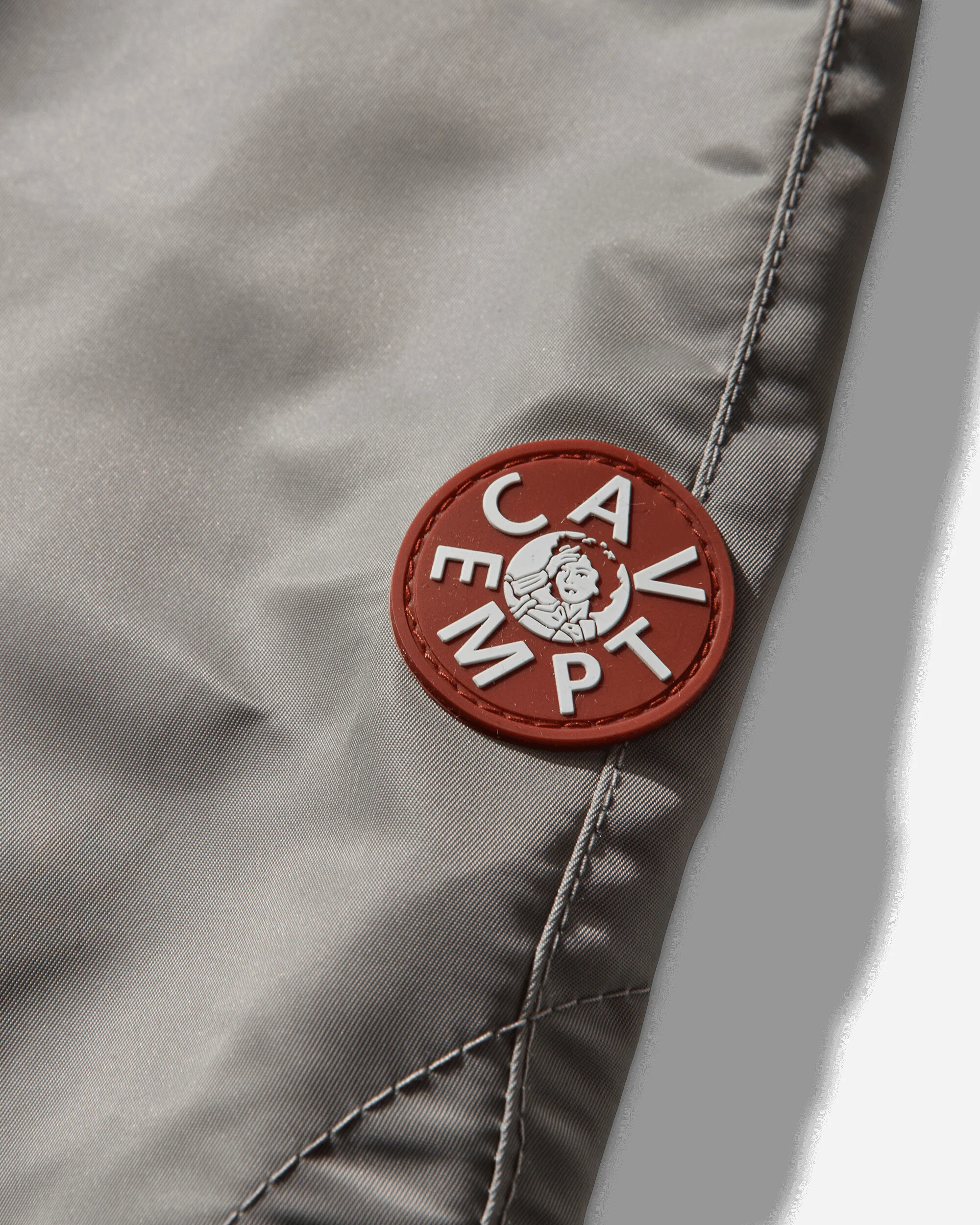 Men's Design Nylon Zip Jacket Grey - Image 3