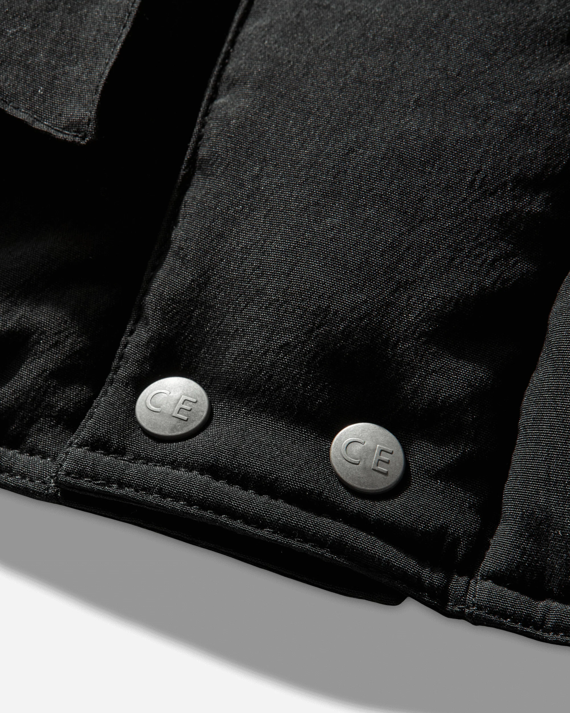 Men's Diagonal Flap Puff Jacket Black - Image 3