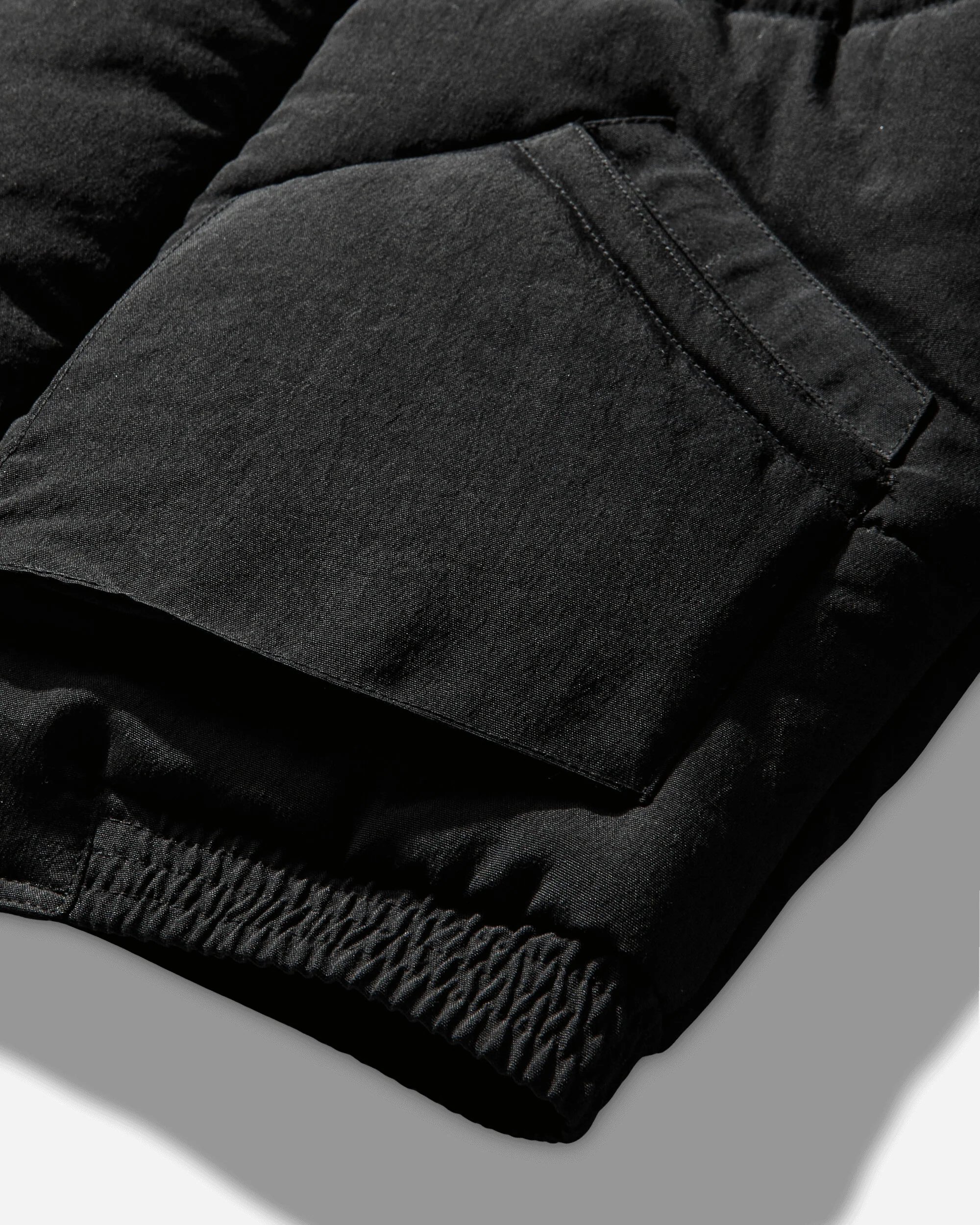 Men's Diagonal Flap Puff Jacket Black - Image 4