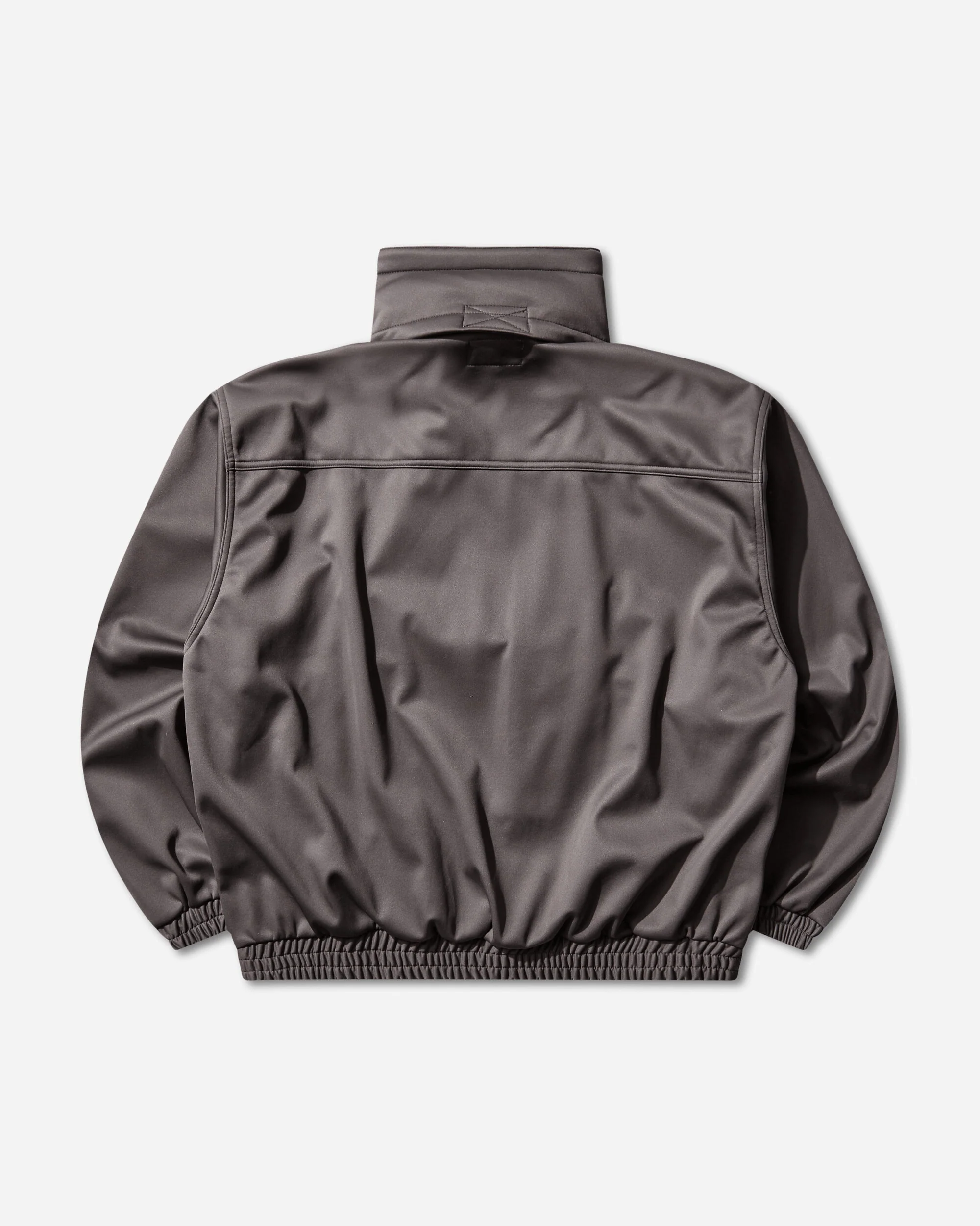 Men's Fleece Back Half Zip Jacket Grey - Image 2