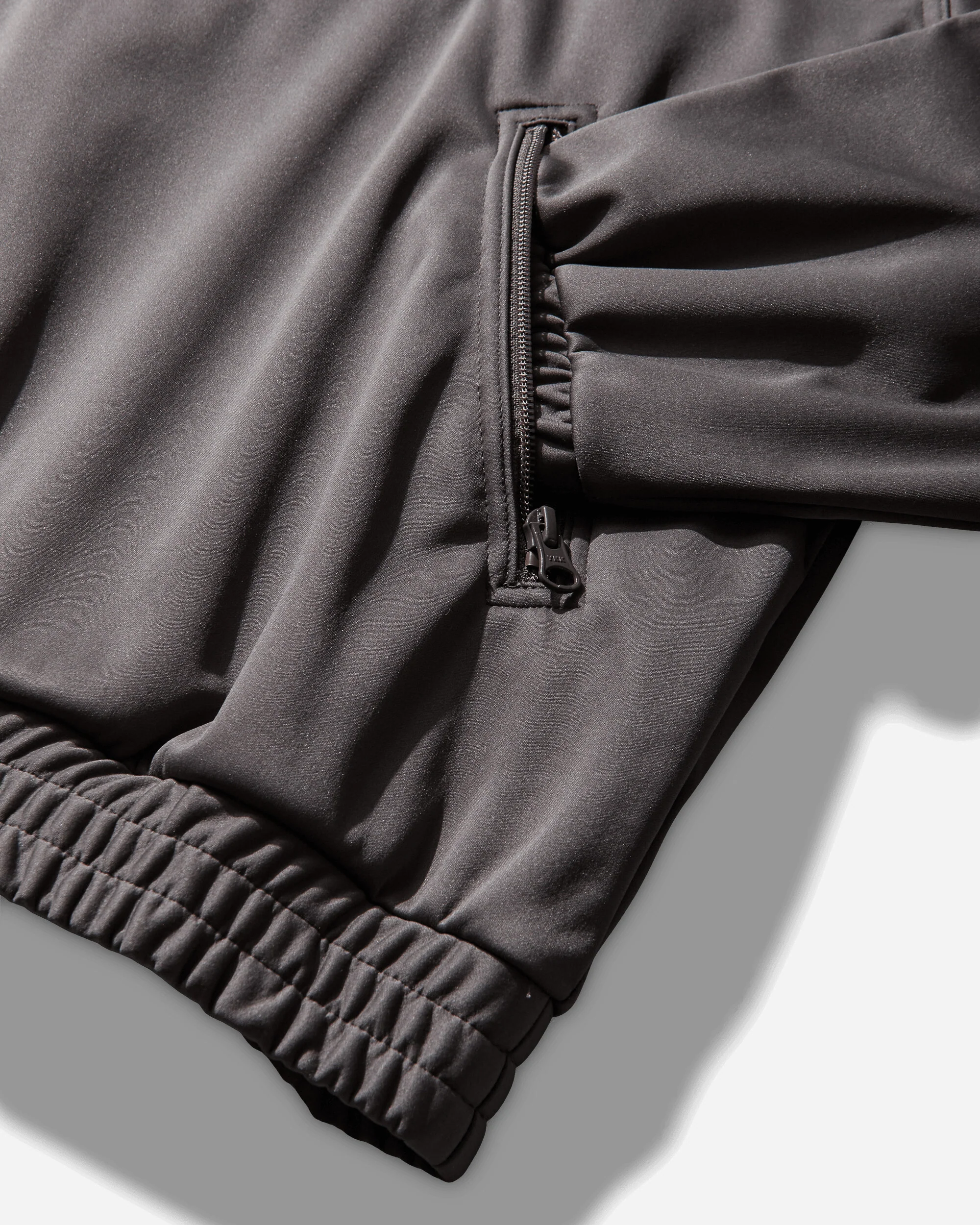 Men's Fleece Back Half Zip Jacket Grey - Image 5