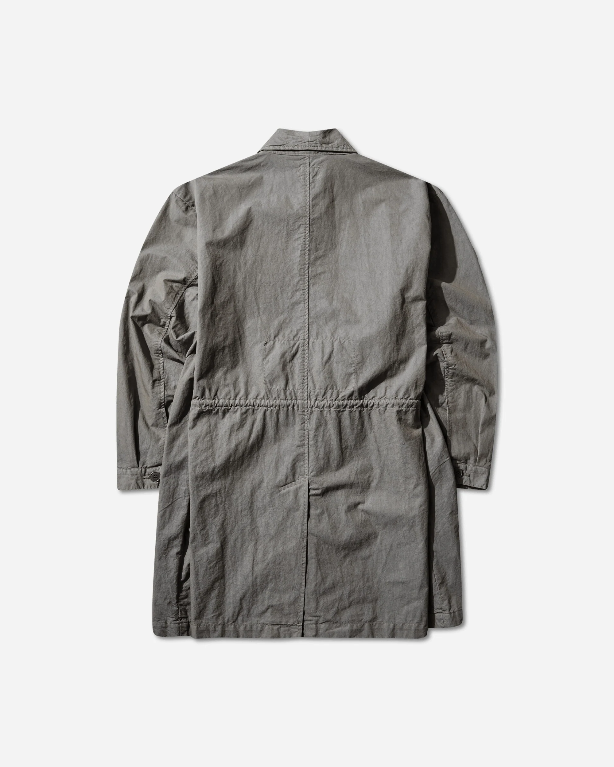 Men's Overdye CN Long Coat Grey - Image 2