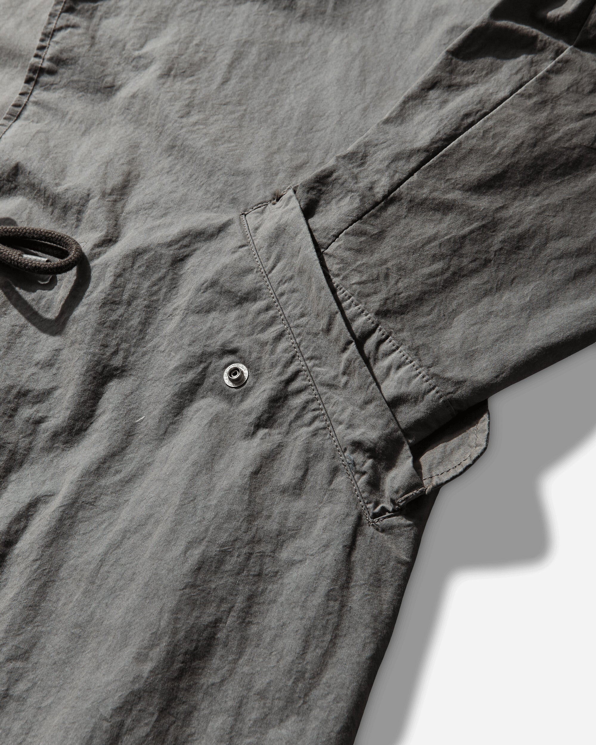 Men's Overdye CN Long Coat Grey - Image 4