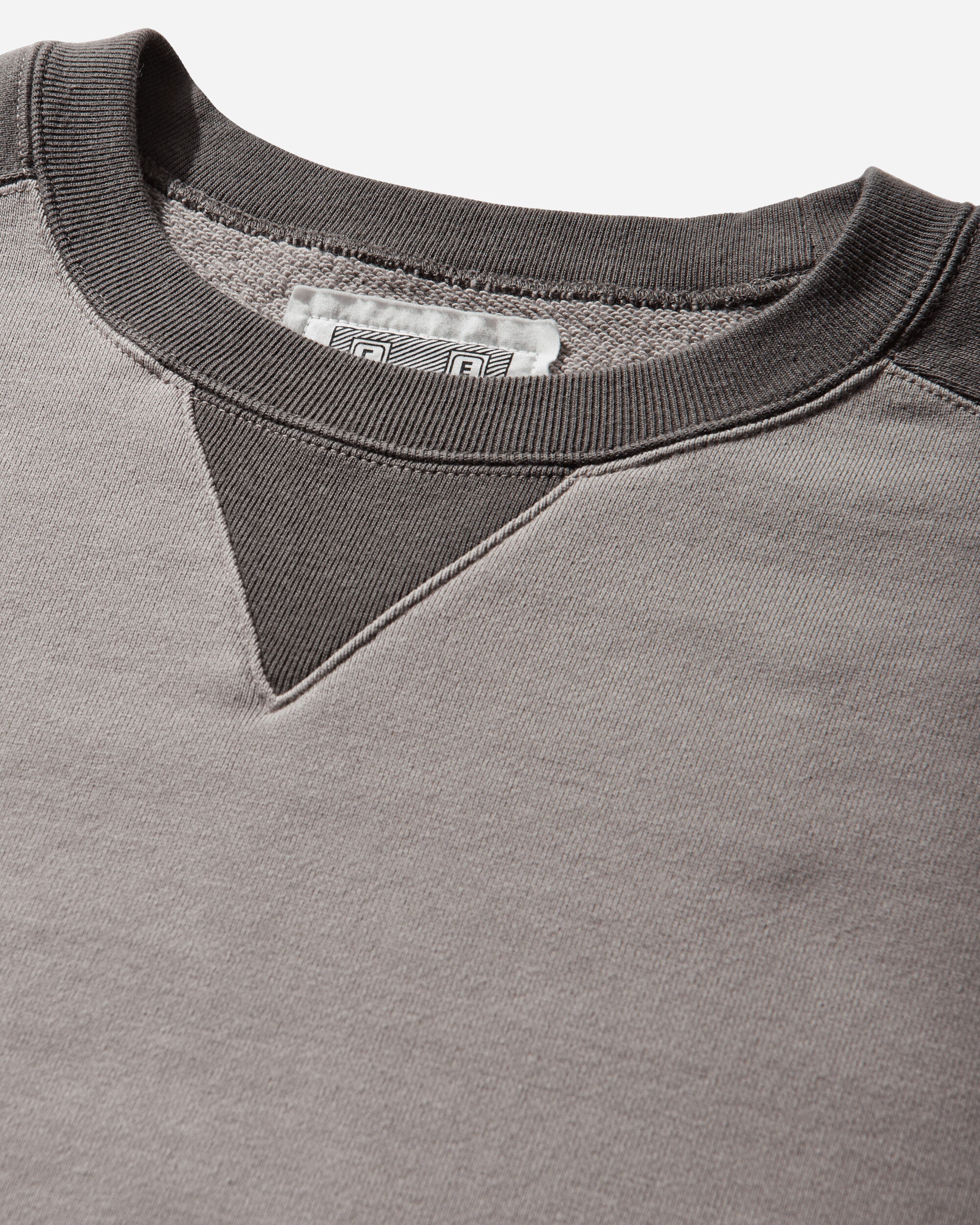 Men's Panel Shoulder Crewneck Sweatshirt Beige - Image 3