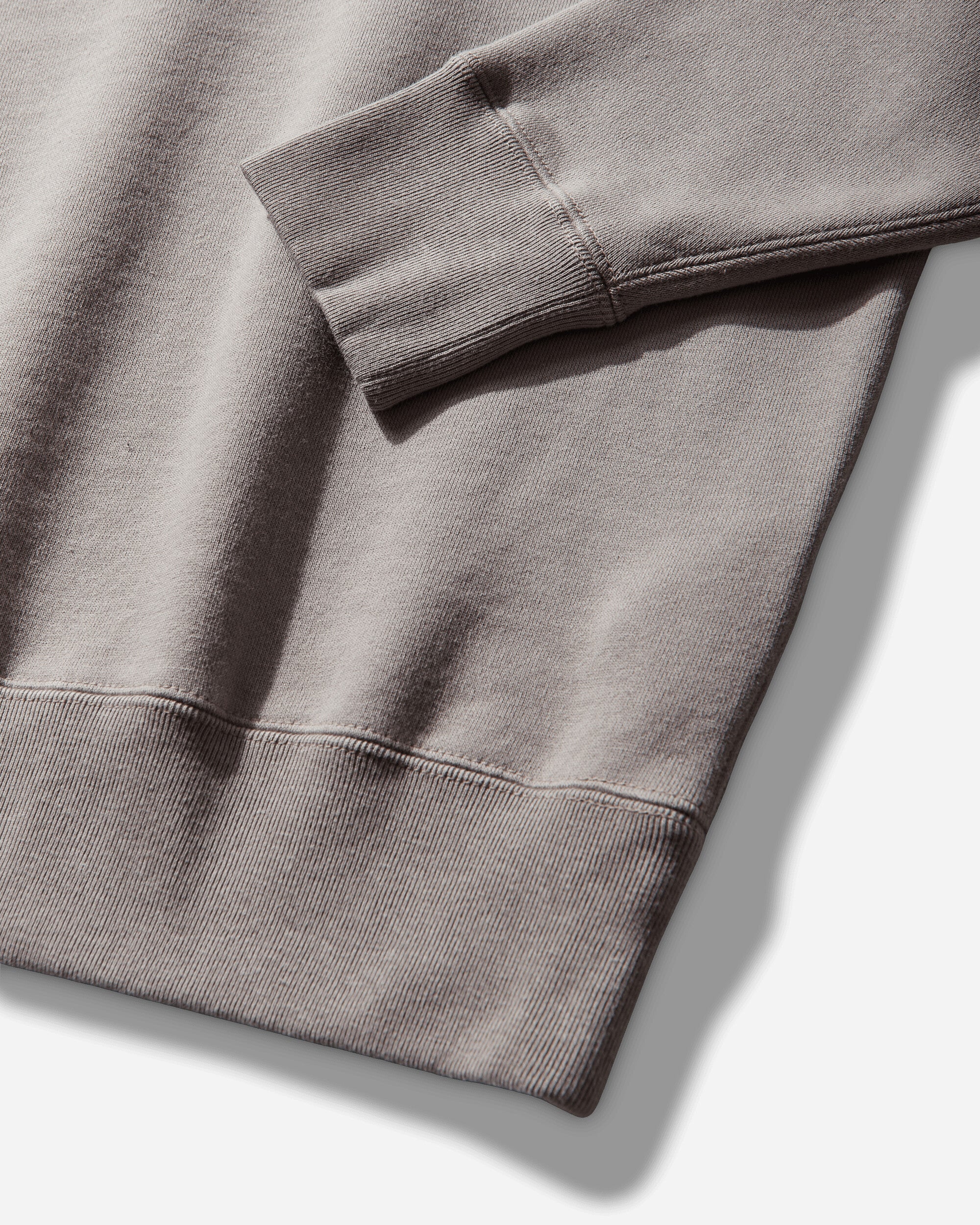 Men's Panel Shoulder Crewneck Sweatshirt Beige - Image 4