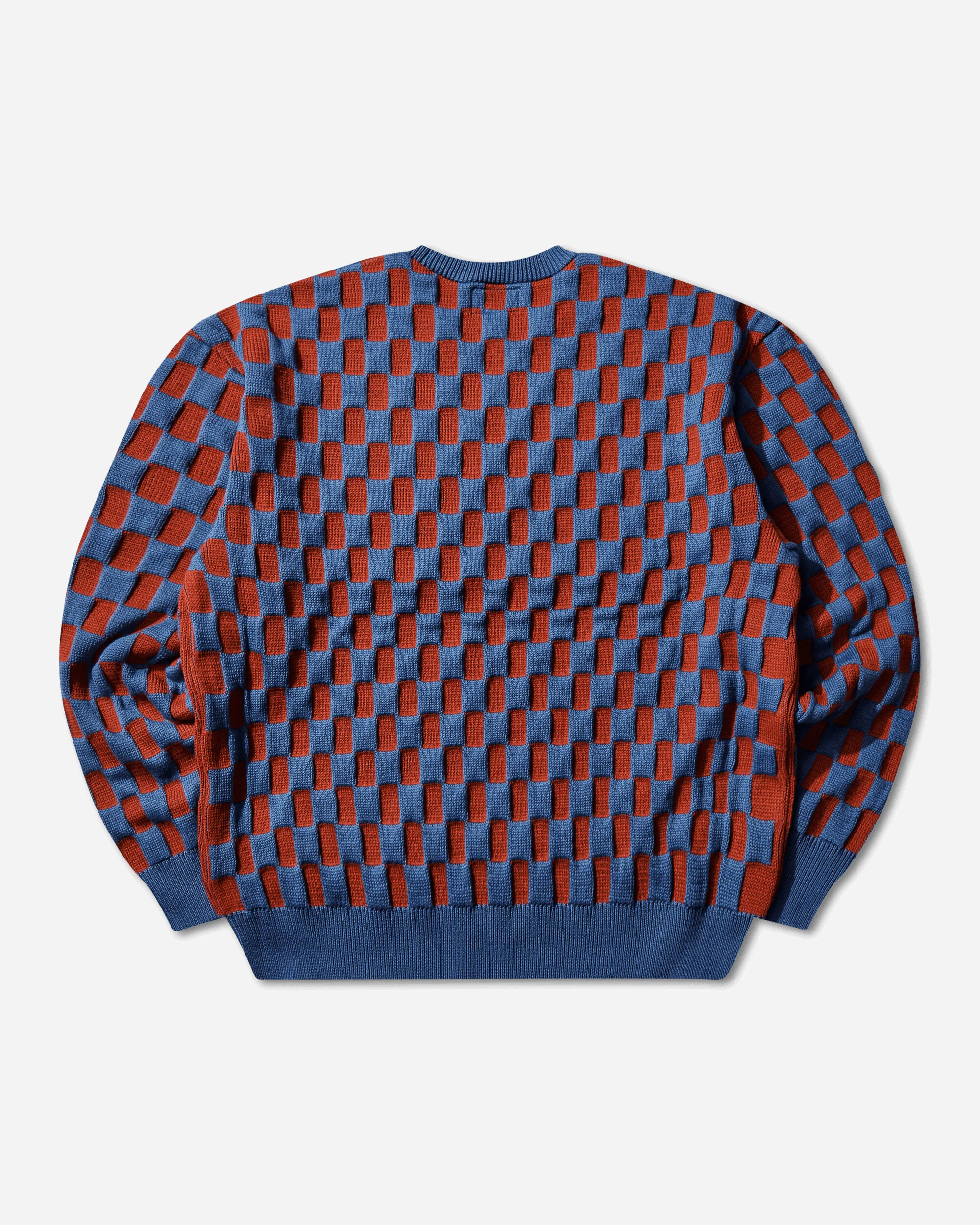 Men's Rectangular Block Knit Sweater Blue - Image 2